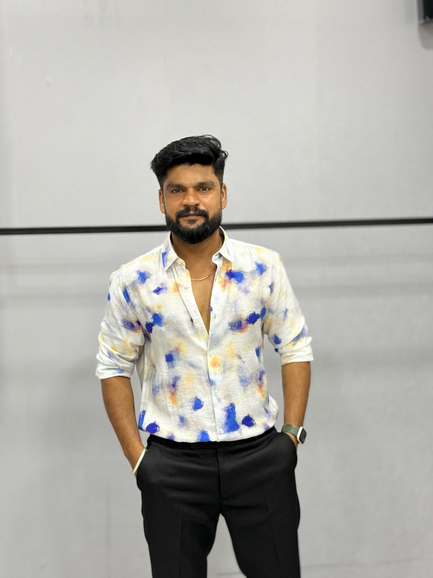 IMPOTRED CRUSHED PRINTED SHIRT