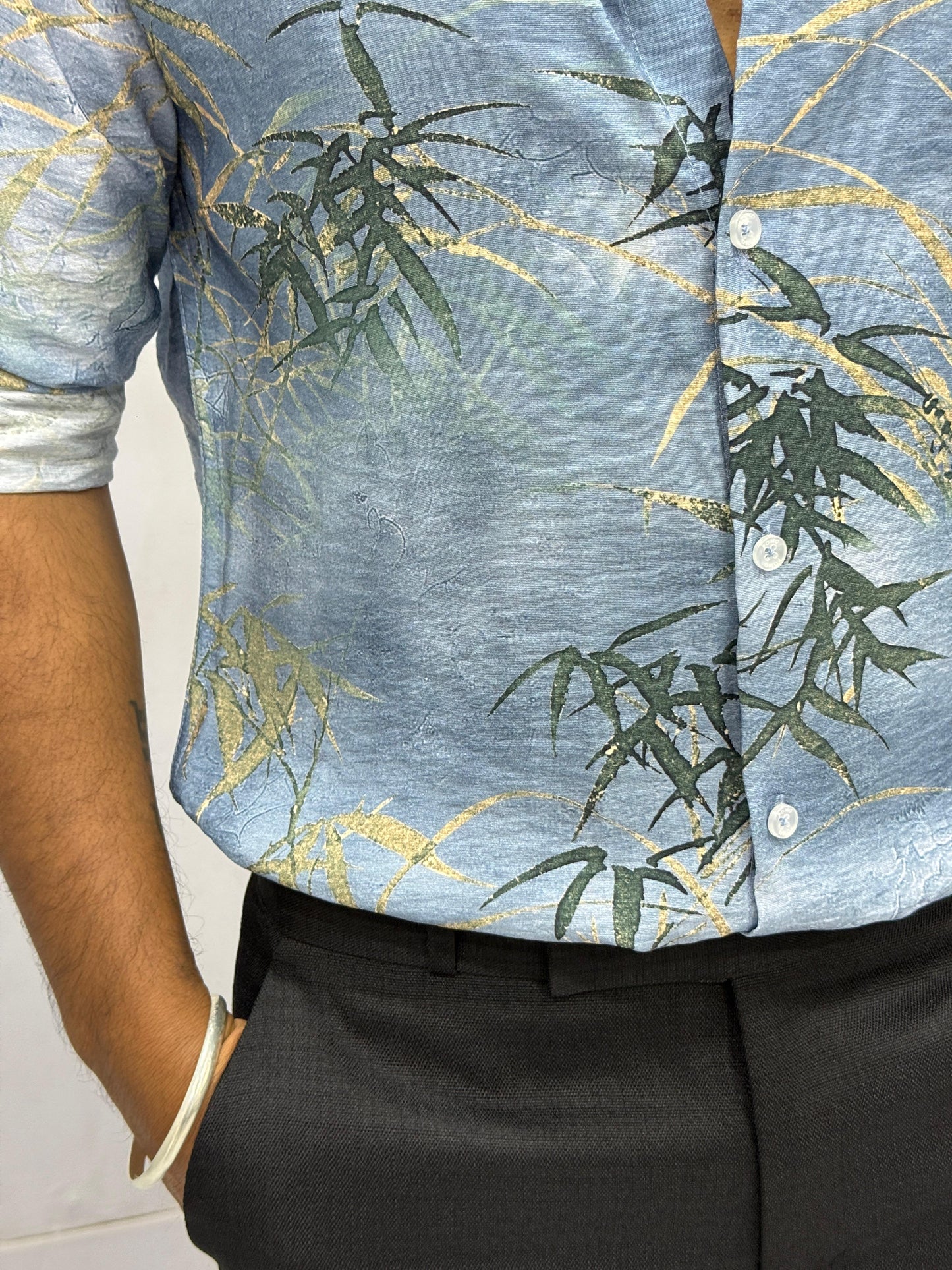 IMPORTED CRUSHED PRINTED SHIRT