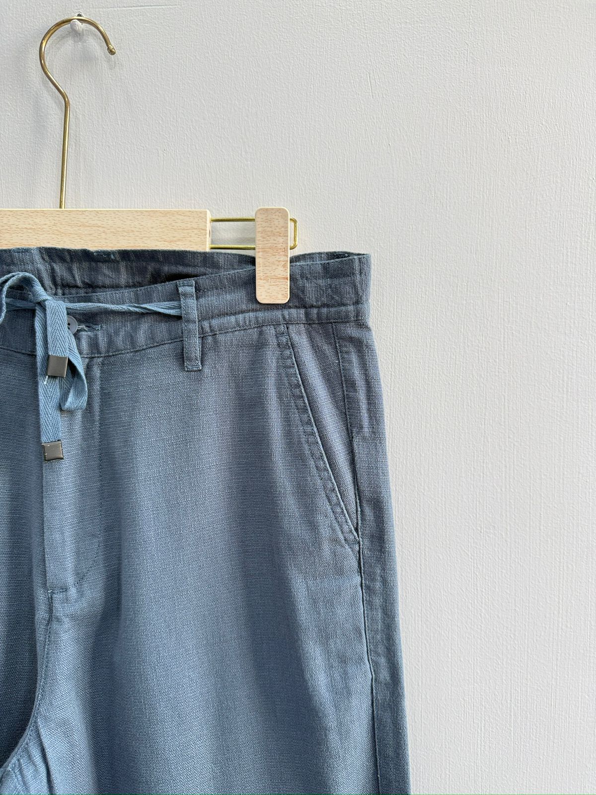 STRAIGHT FIT LINEN PANT