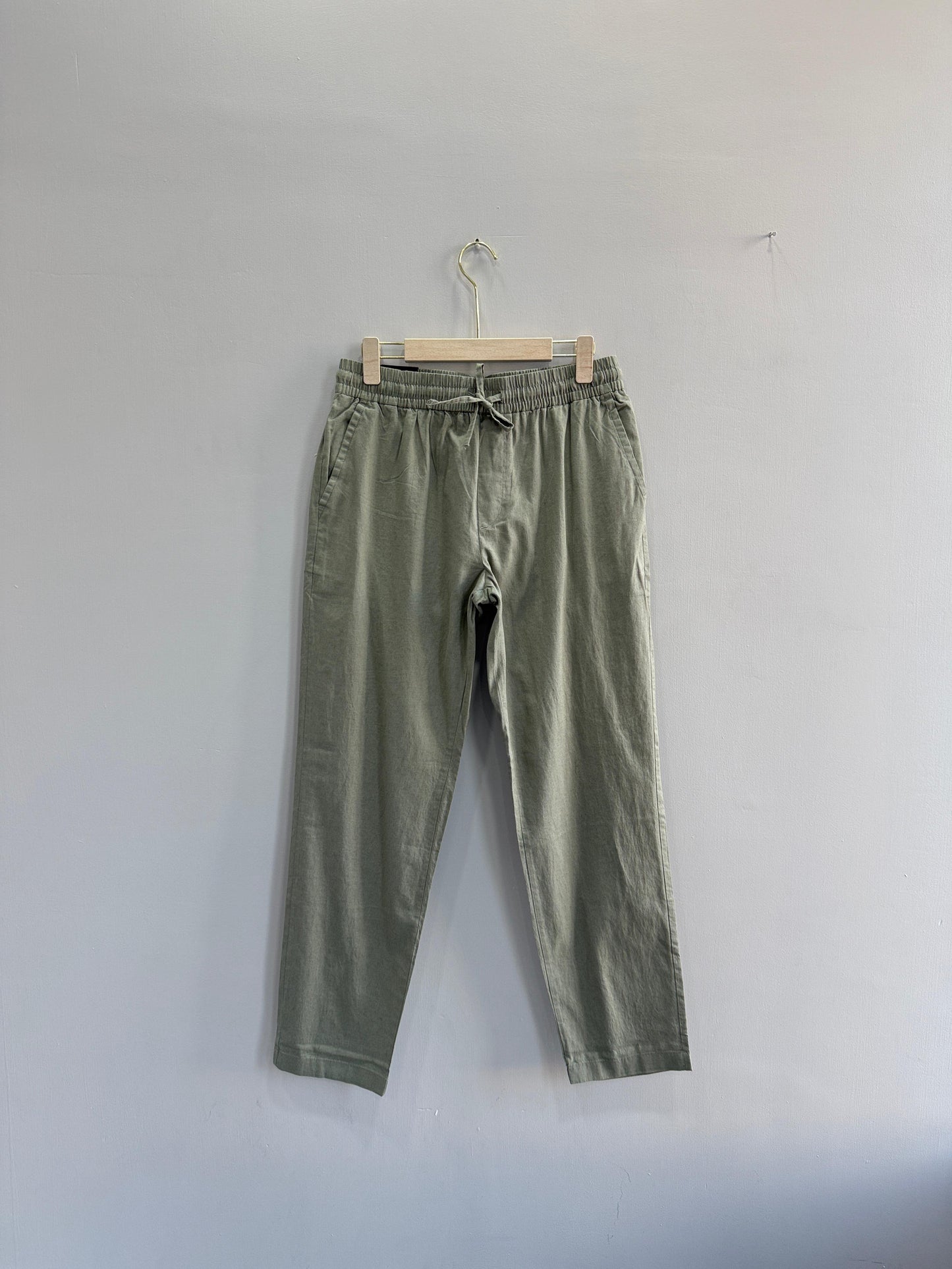 STRAIGHT FIT LINEN PANT