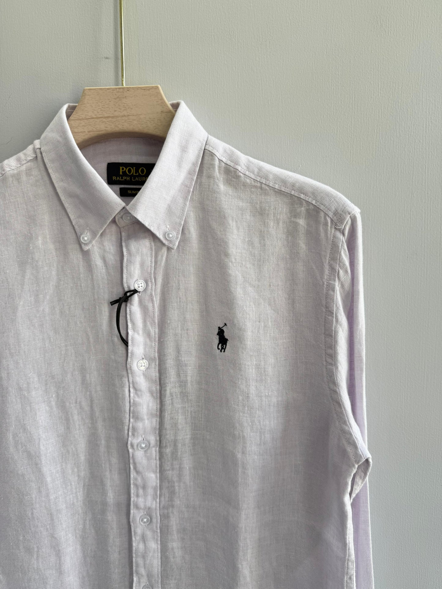LIGHT LAVENDER PURE LINEN SHIRT