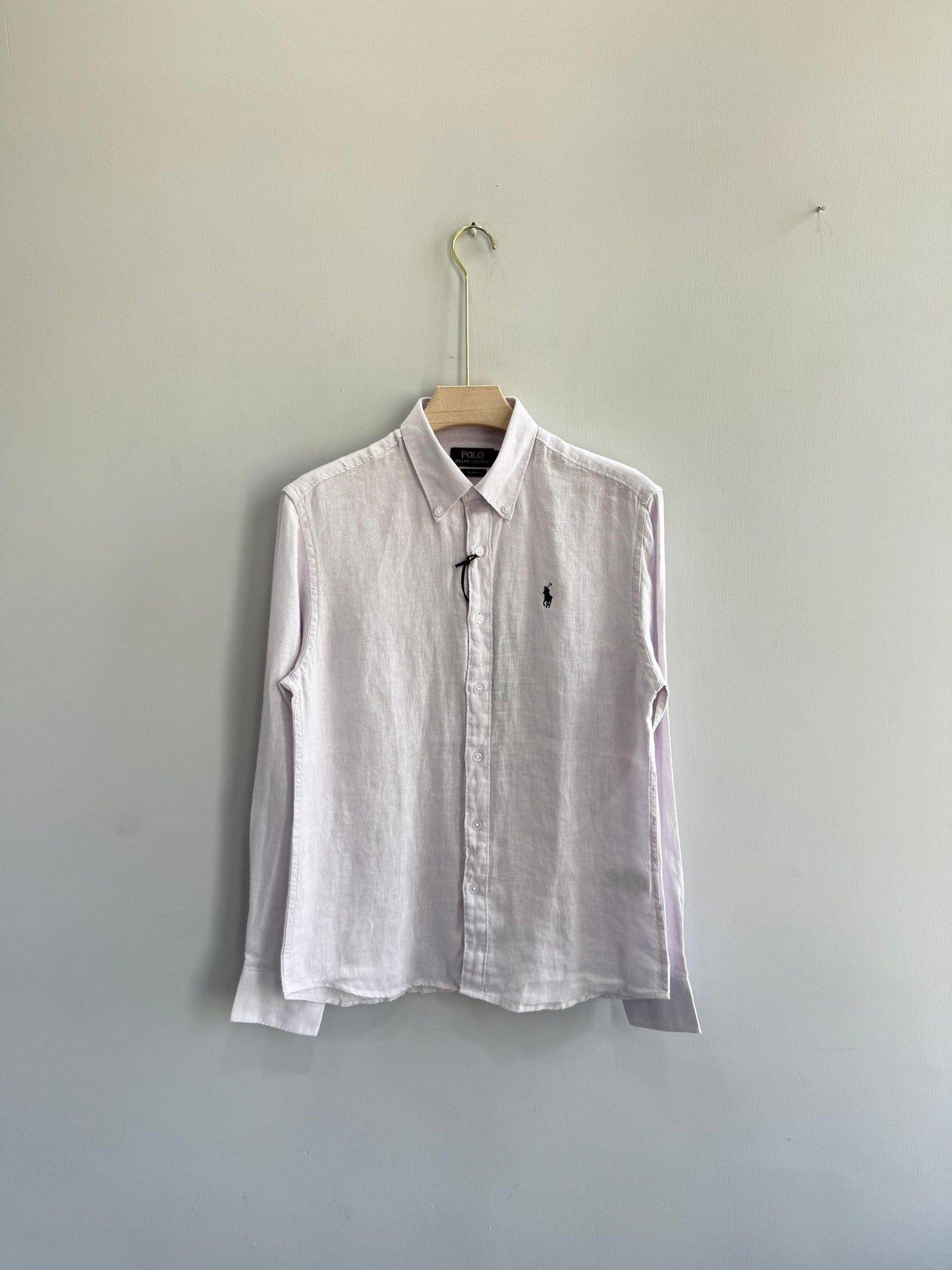 LIGHT LAVENDER PURE LINEN SHIRT
