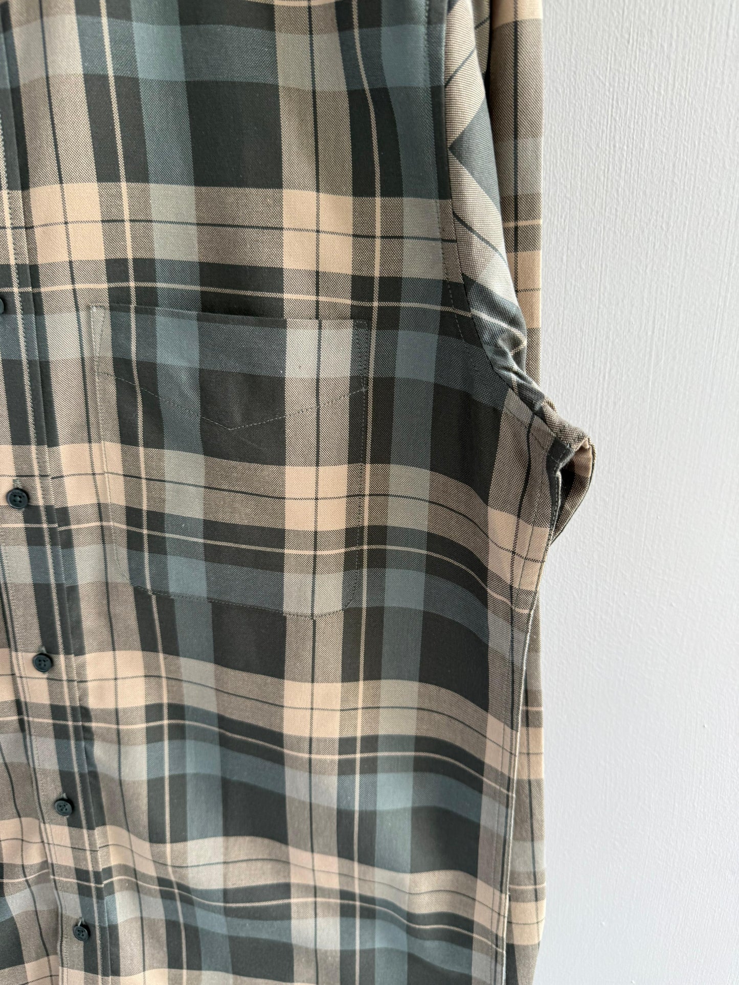 GREEN FLANNEL COTTON SHIRT