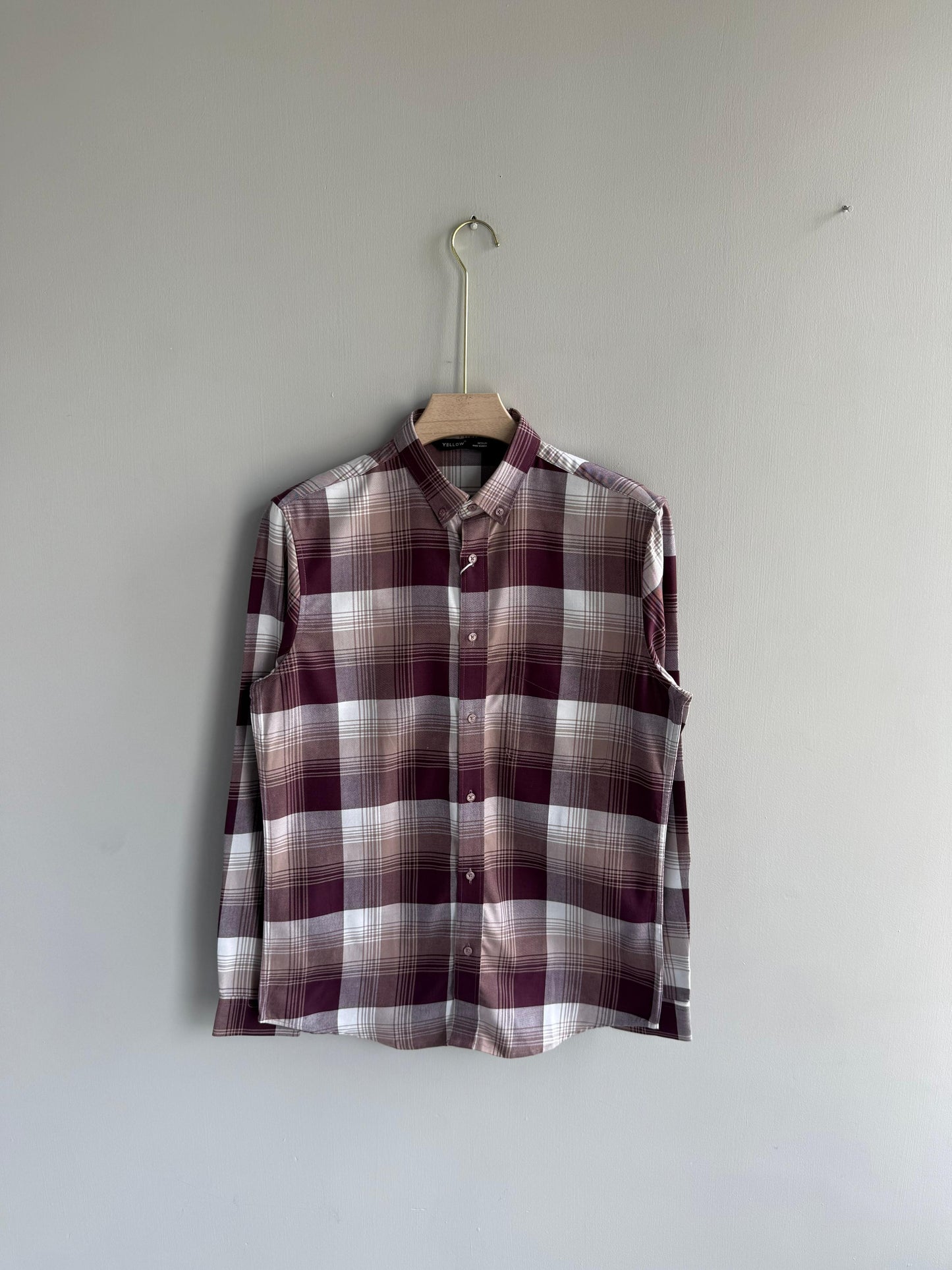 LAVENDER FLANNEL COTTON SHIRT