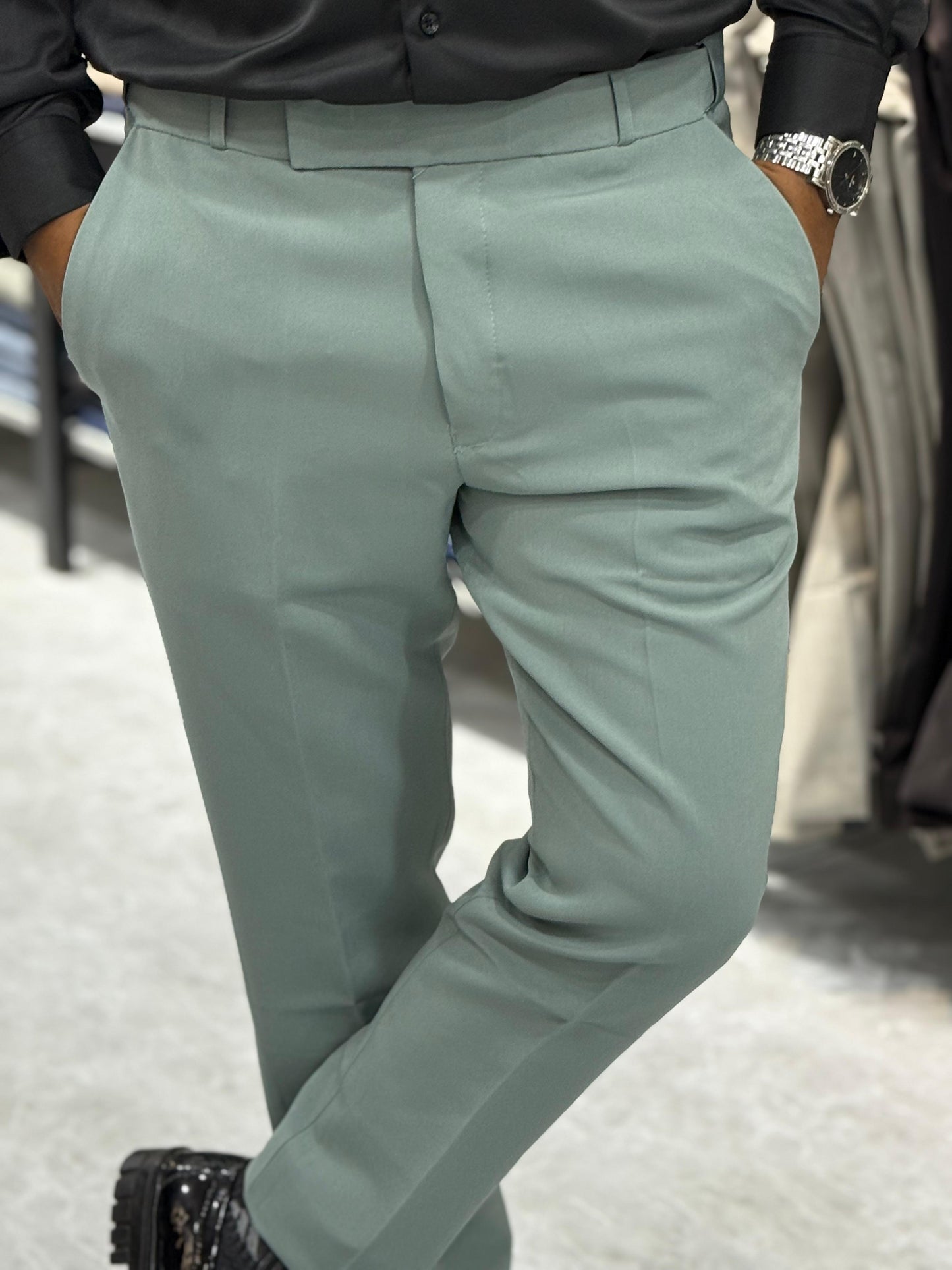 GREEN WAIST ADJUSTMENT POLO FIT