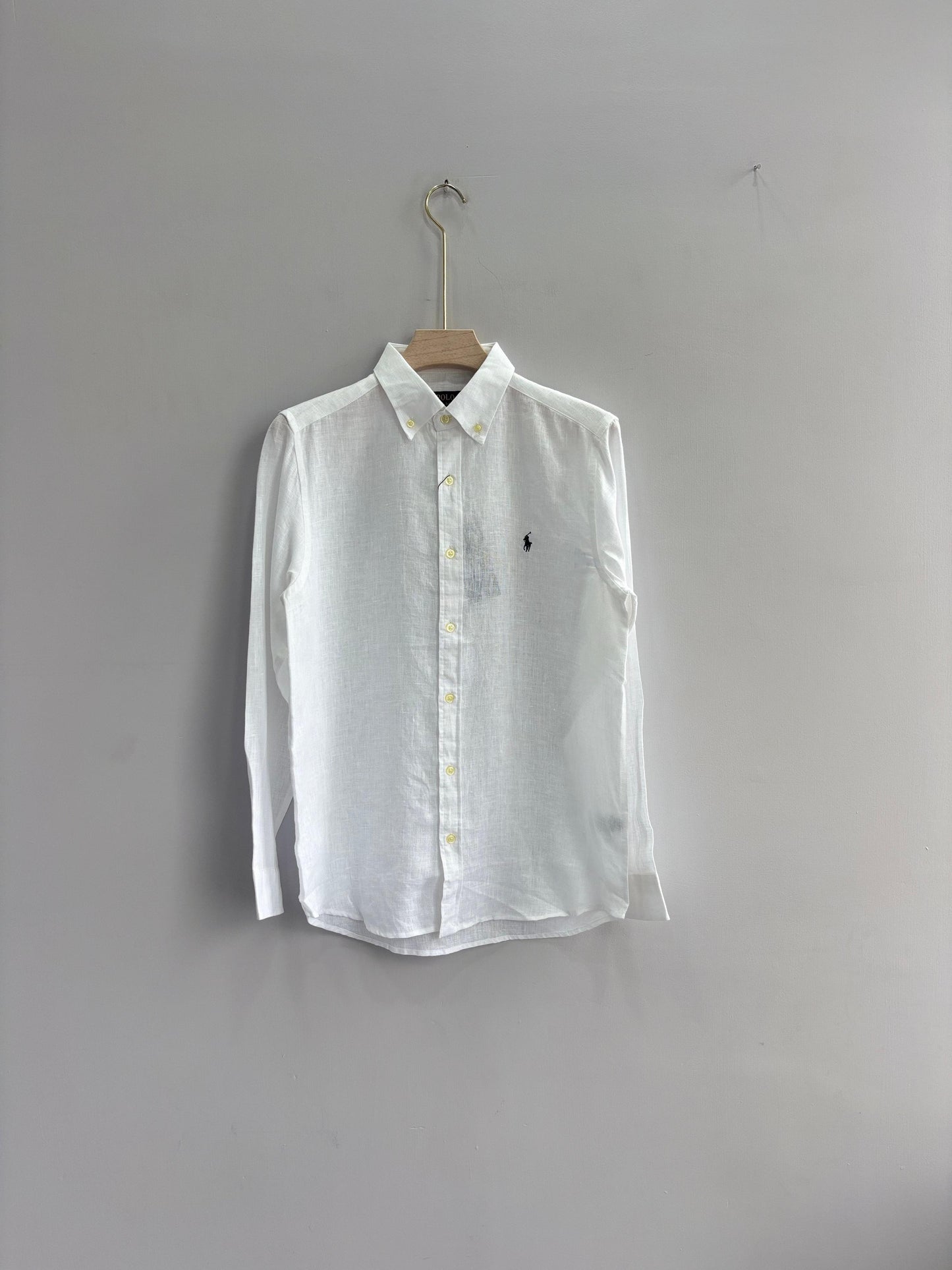 WHITE PURE LINEN SHIRT