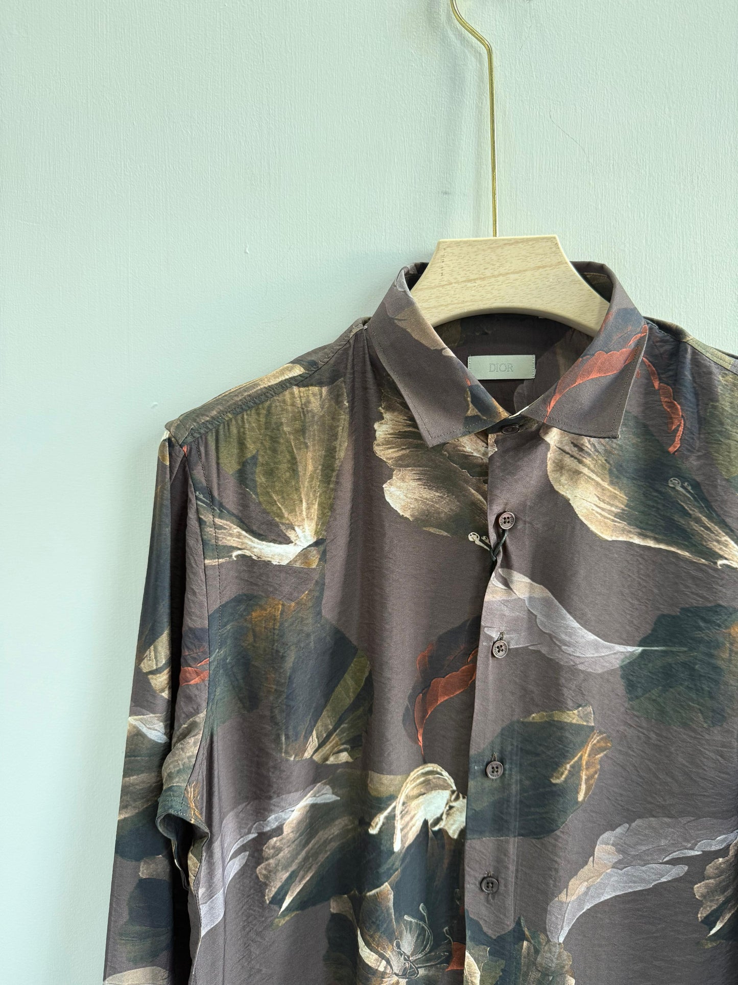 BROWN IMPORTED FLORAL SHIRT