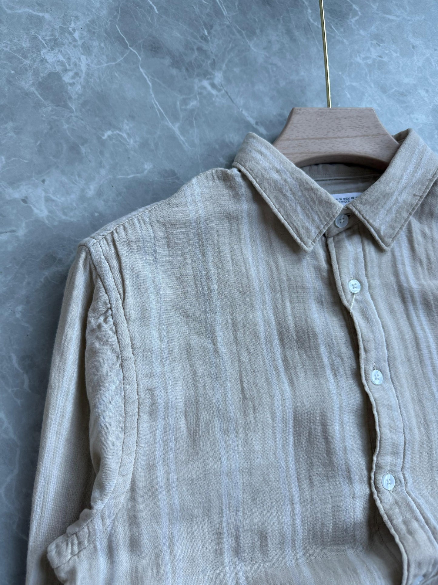 SANDAL LINEN STRIPE SHIRT