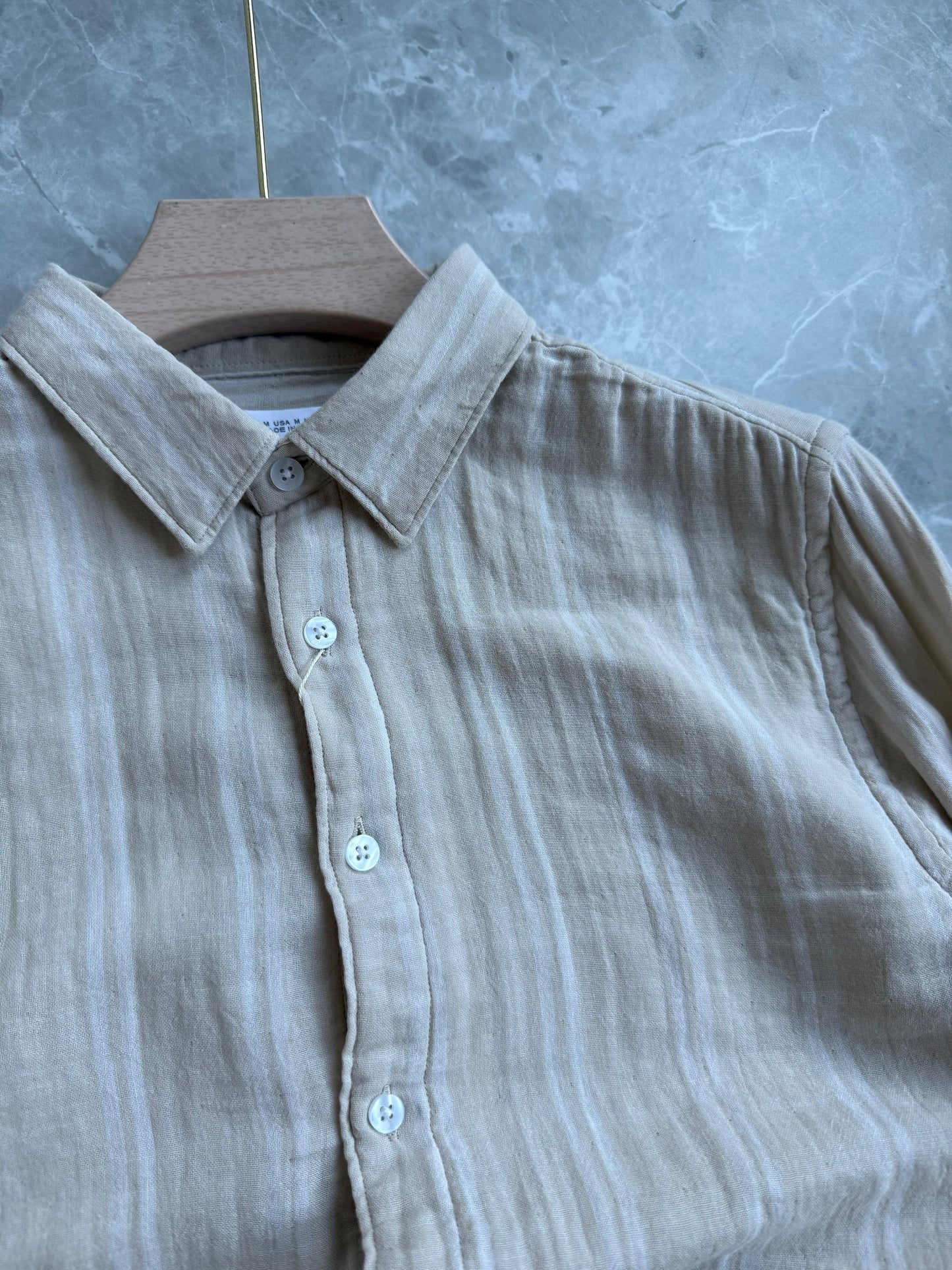 SANDAL LINEN STRIPE SHIRT