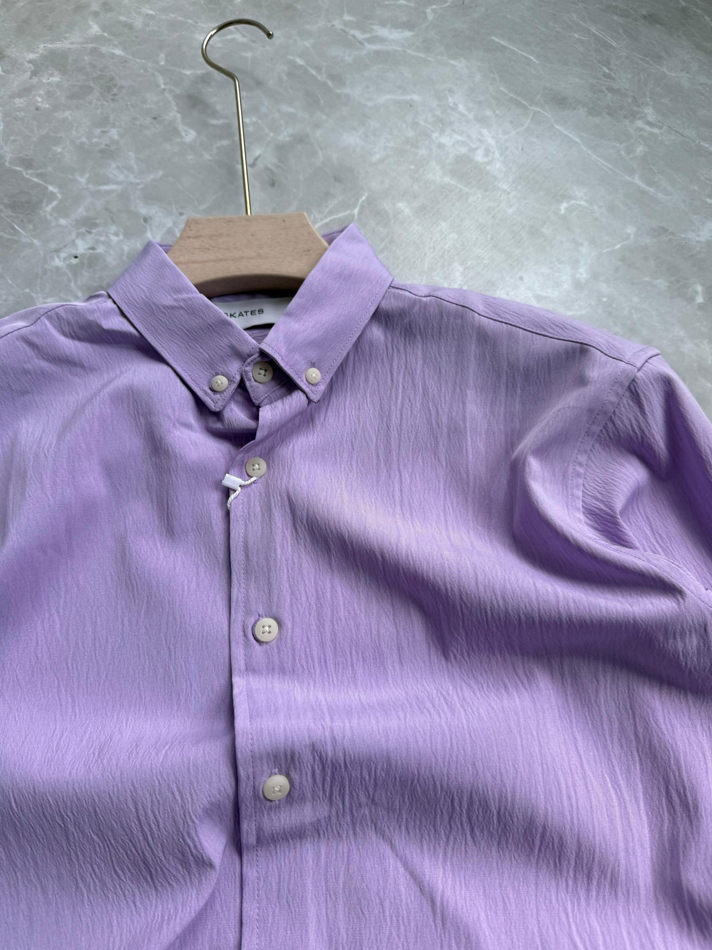 LAVENDER IMPORTED CRUSHED SHIRT