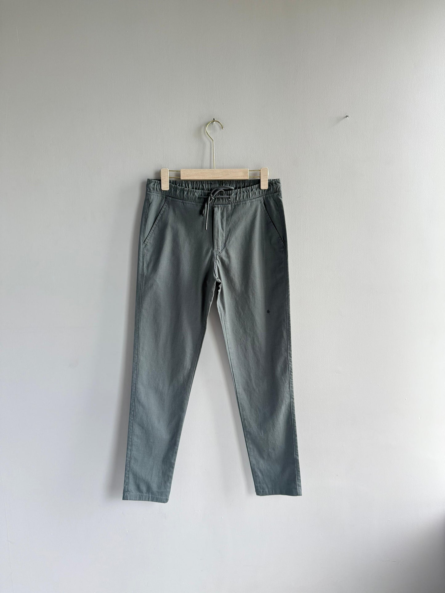 BLUE LINEN TROUSERS