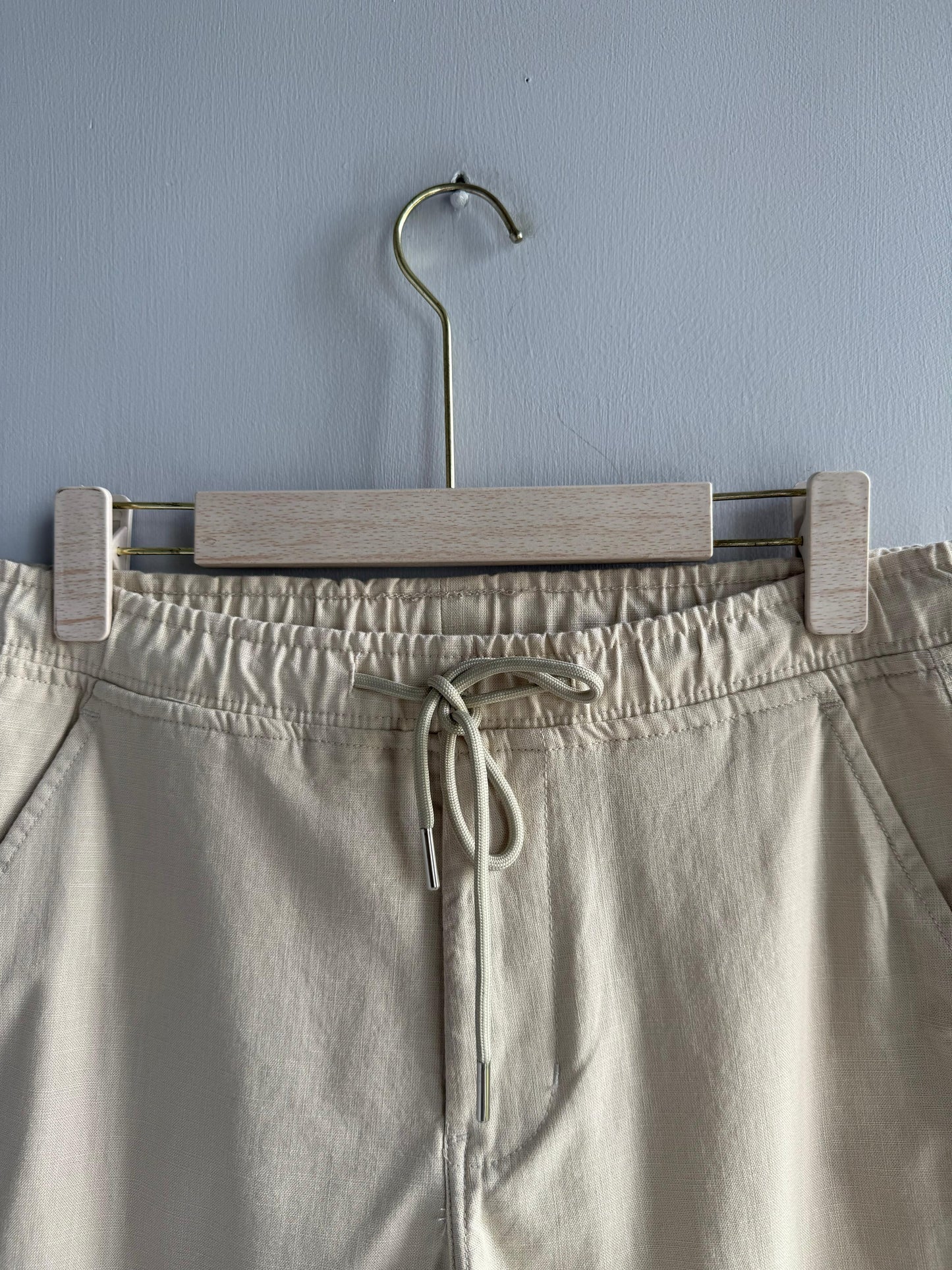 CREAM LINEN TROUSERS