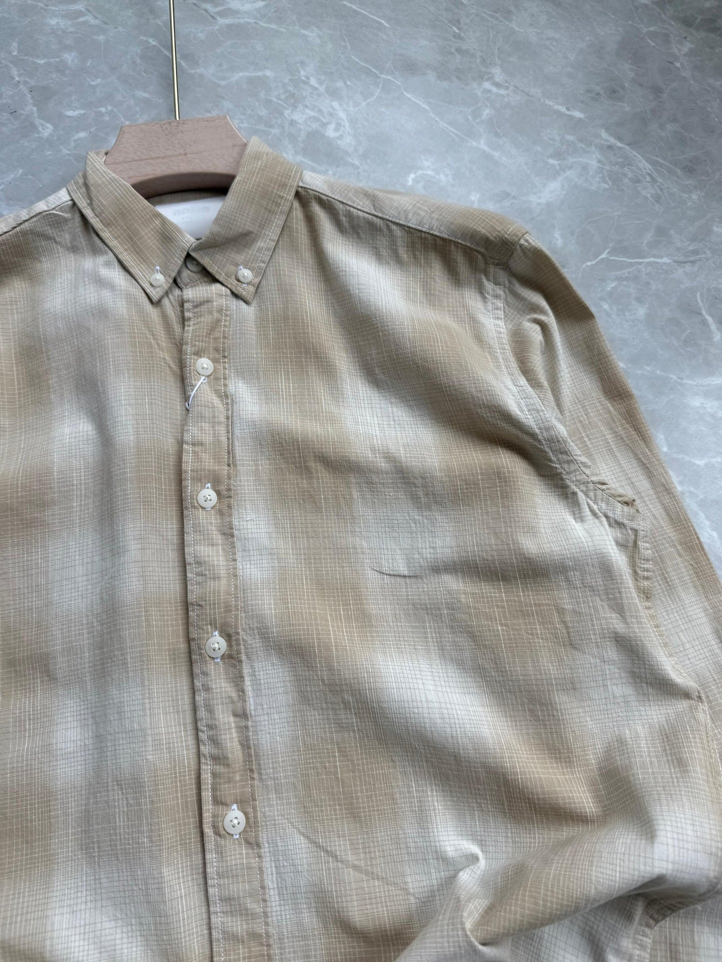 BEIDGE FLANNEL SHIRT