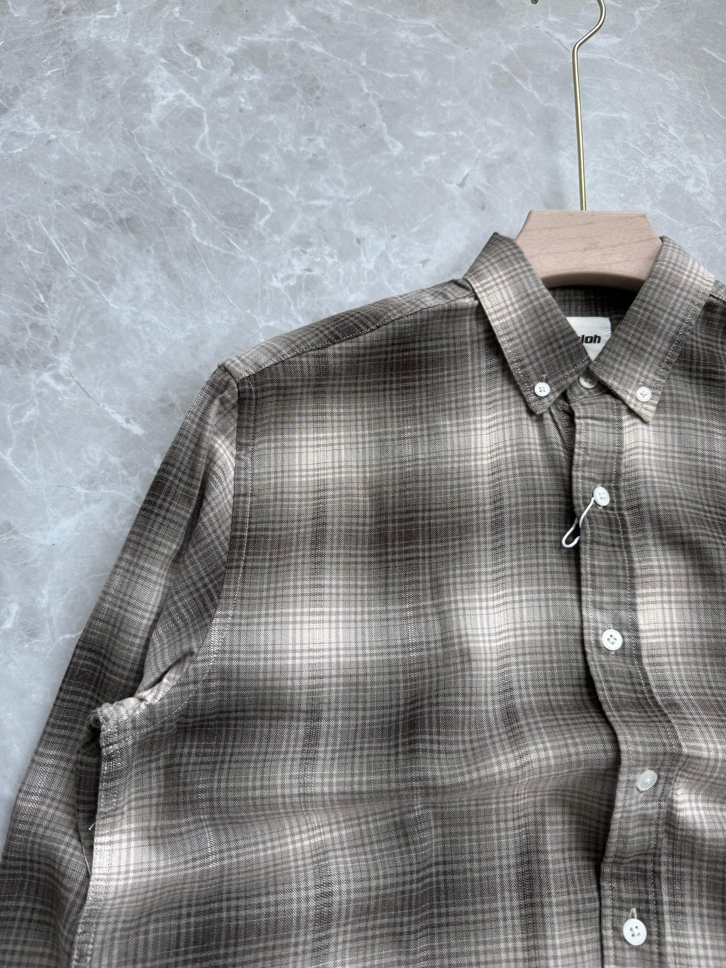 BROWN COTTON FLANEL SHIRT