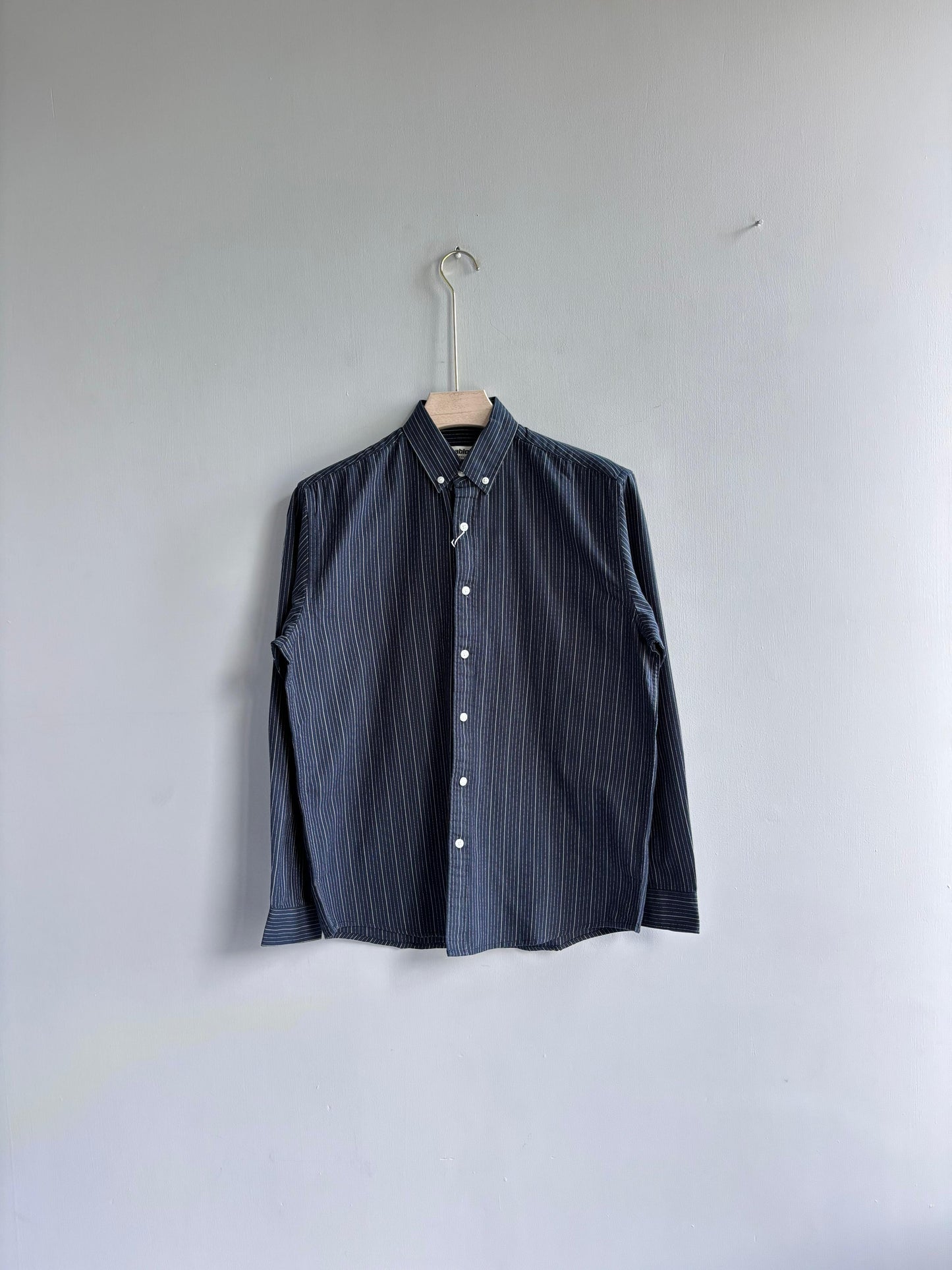 BLUE COTTON STRIPE SHIRT