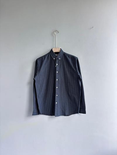 BLUE COTTON STRIPE SHIRT