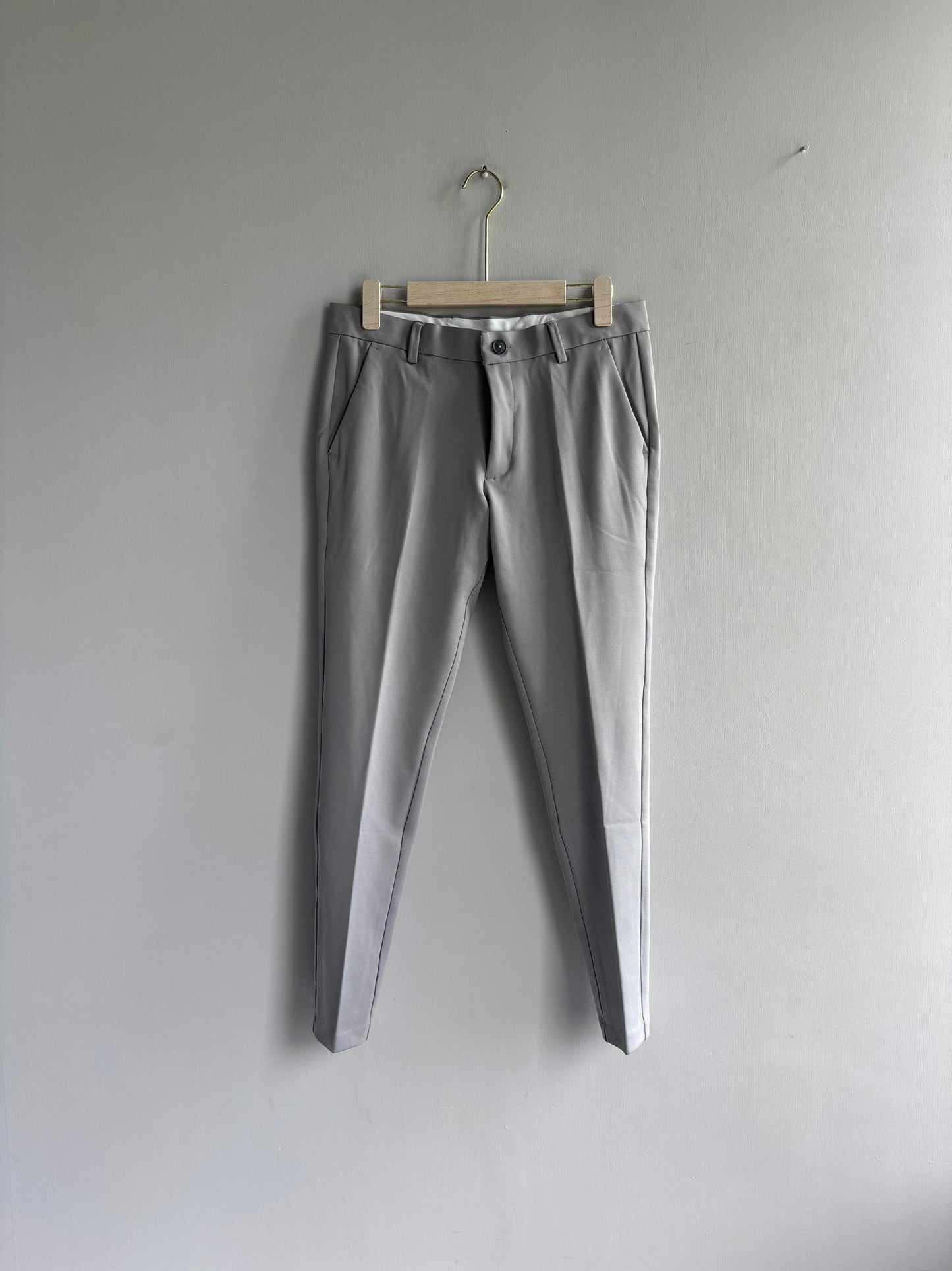 LIGHT GRAY POLO FIT TROUSERS