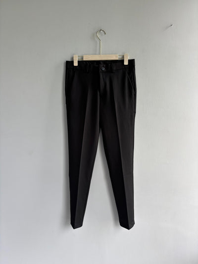 BLACK POLO FIT TROUSERS