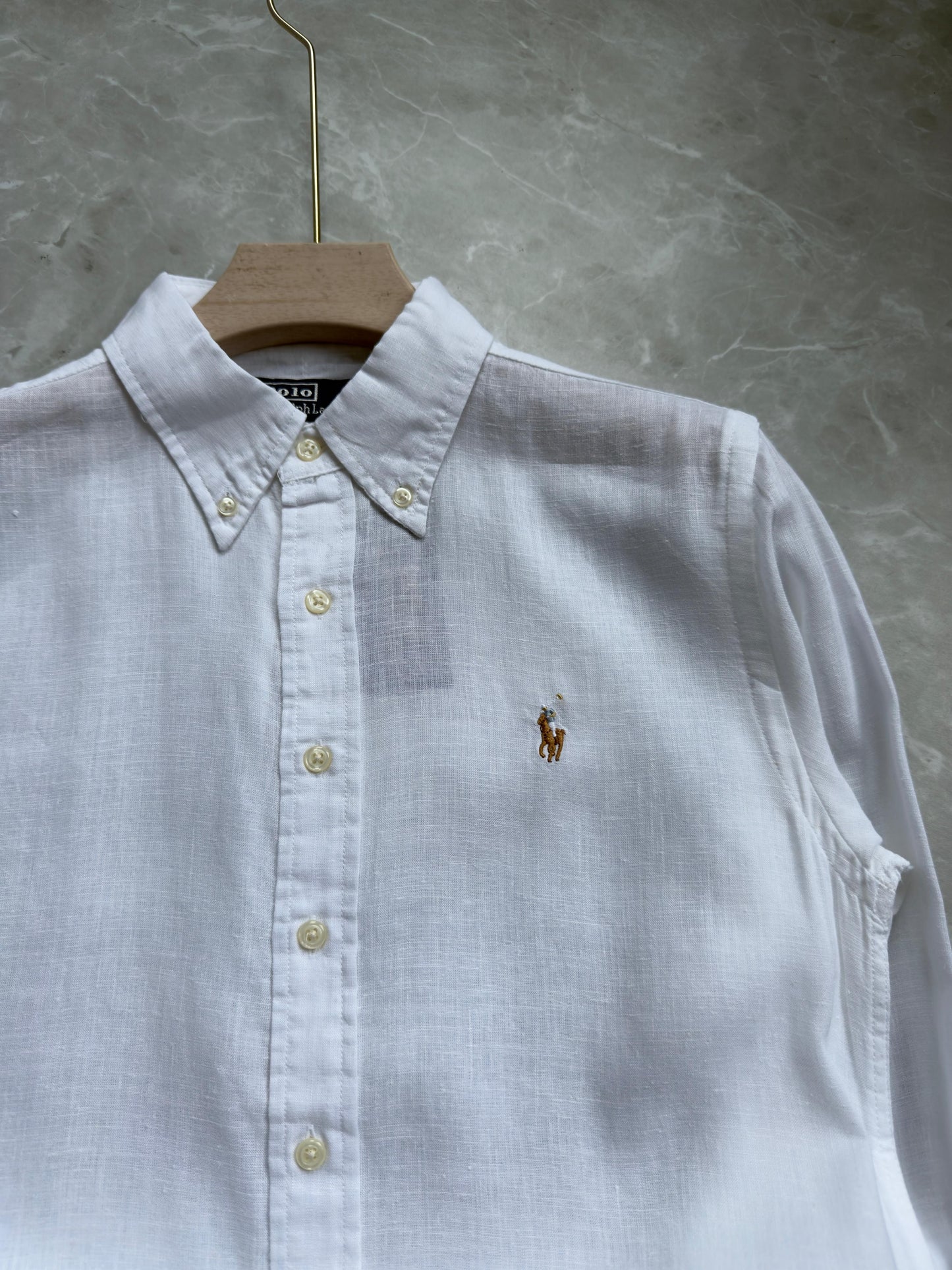 WHITE PURE LINEN SHIRT