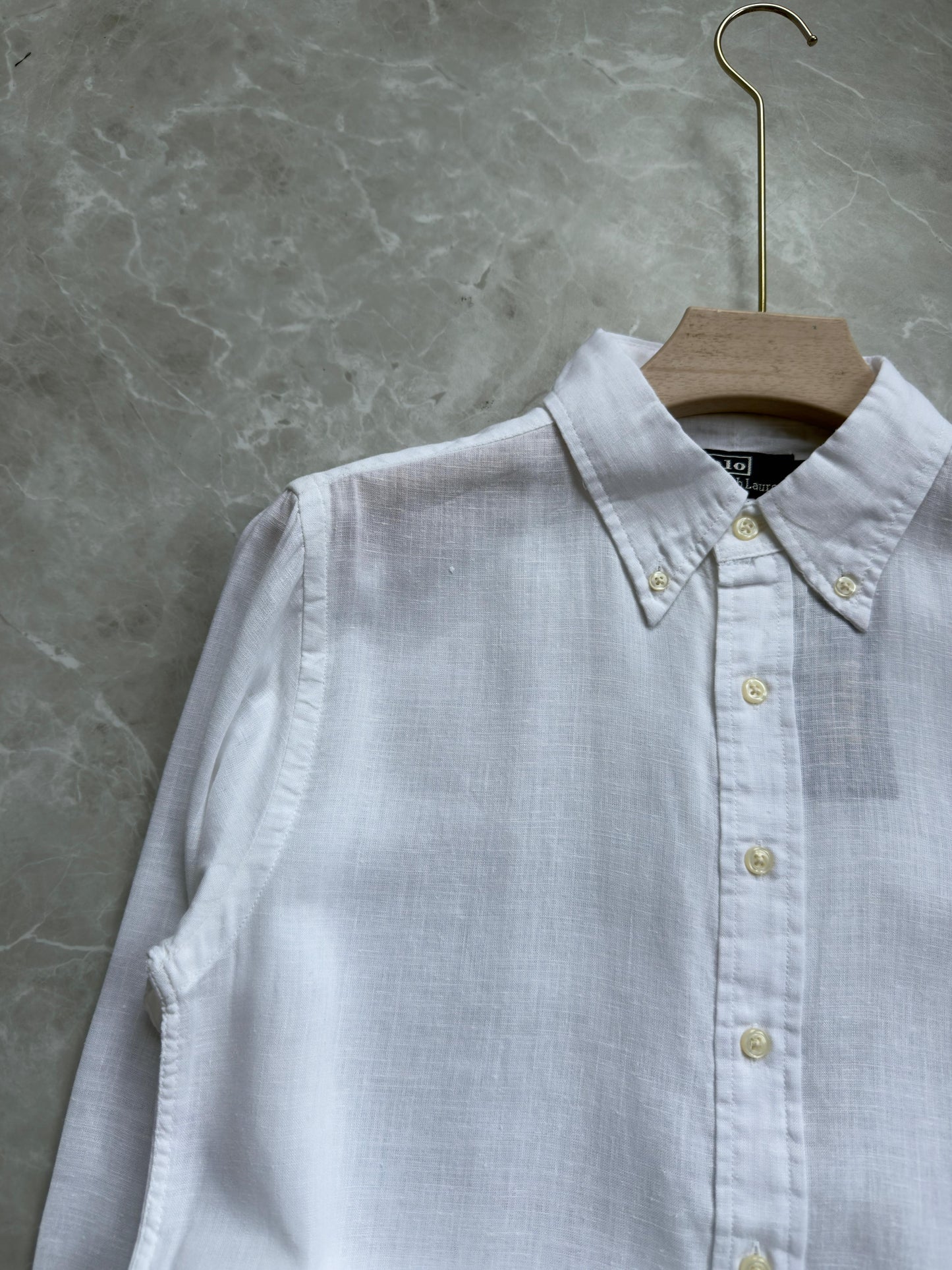WHITE PURE LINEN SHIRT