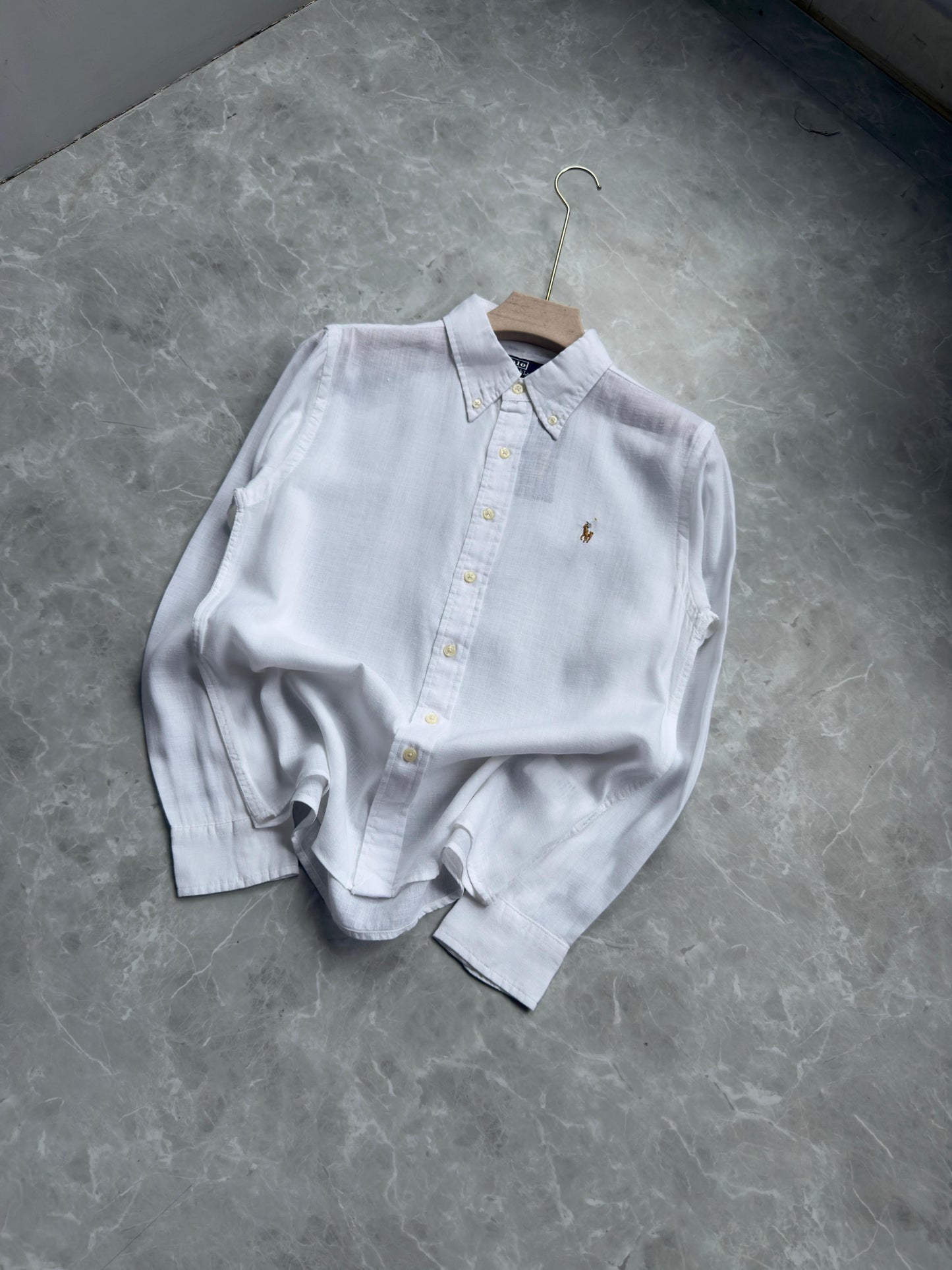 WHITE PURE LINEN SHIRT