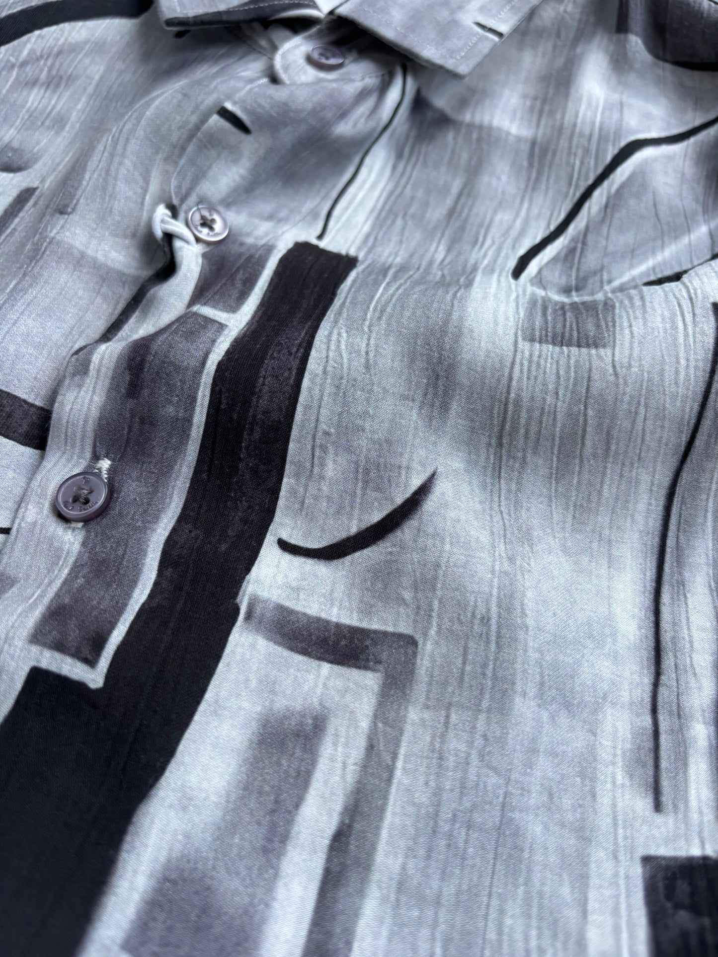 GRAY IMPORTED PRINTED SHIRT
