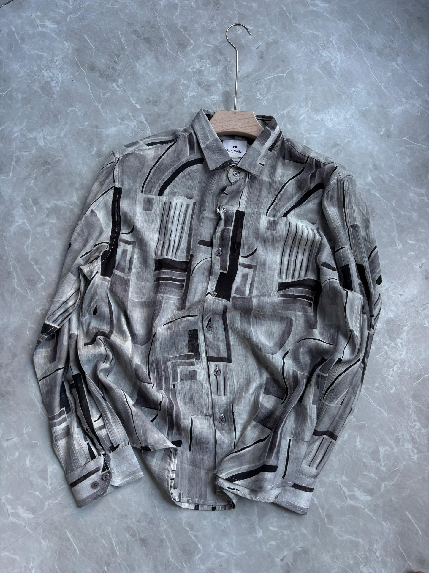 GRAY IMPORTED PRINTED SHIRT