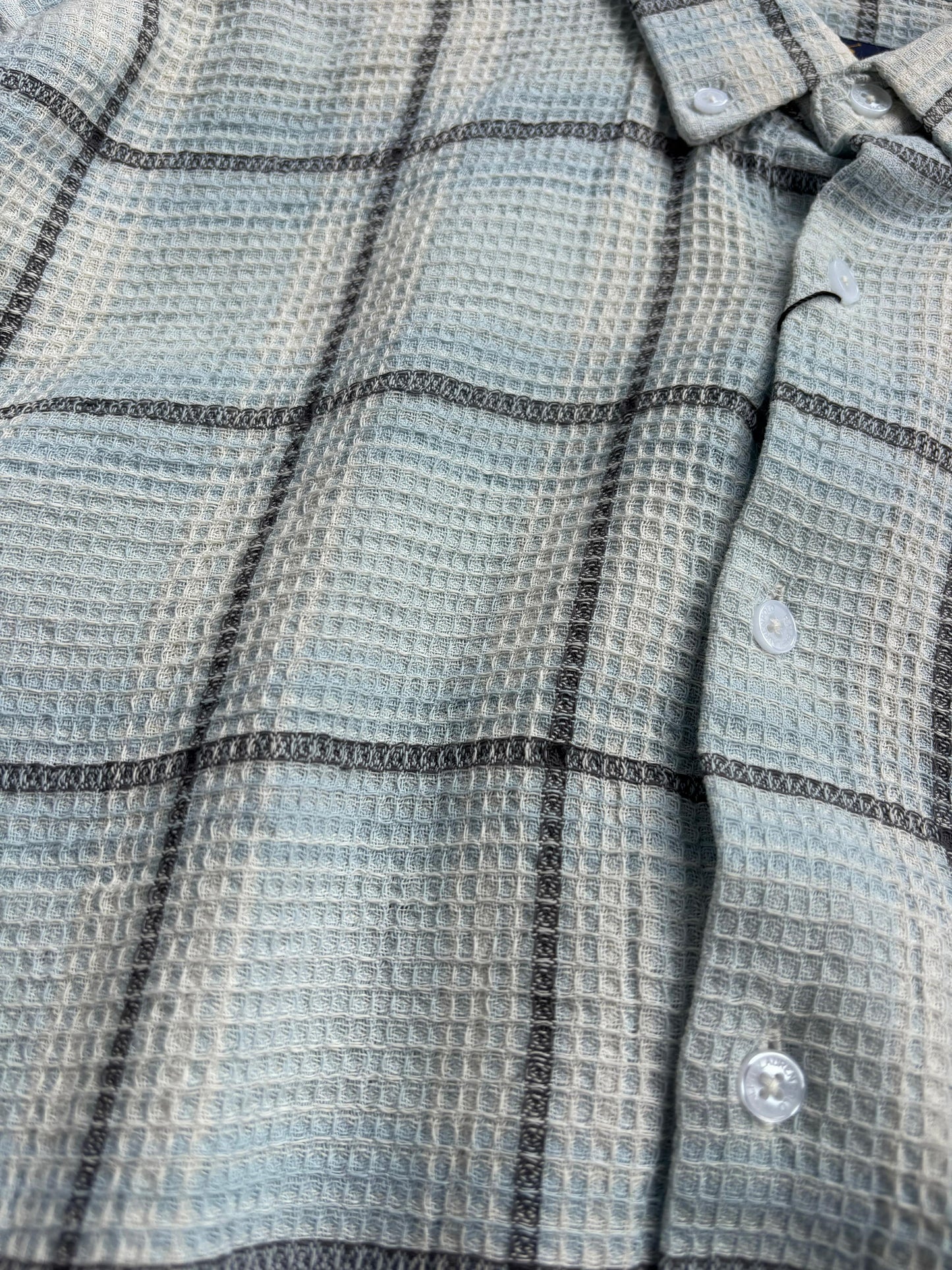 BLUE IMPORTED FLANEL CHECKED SHIRT