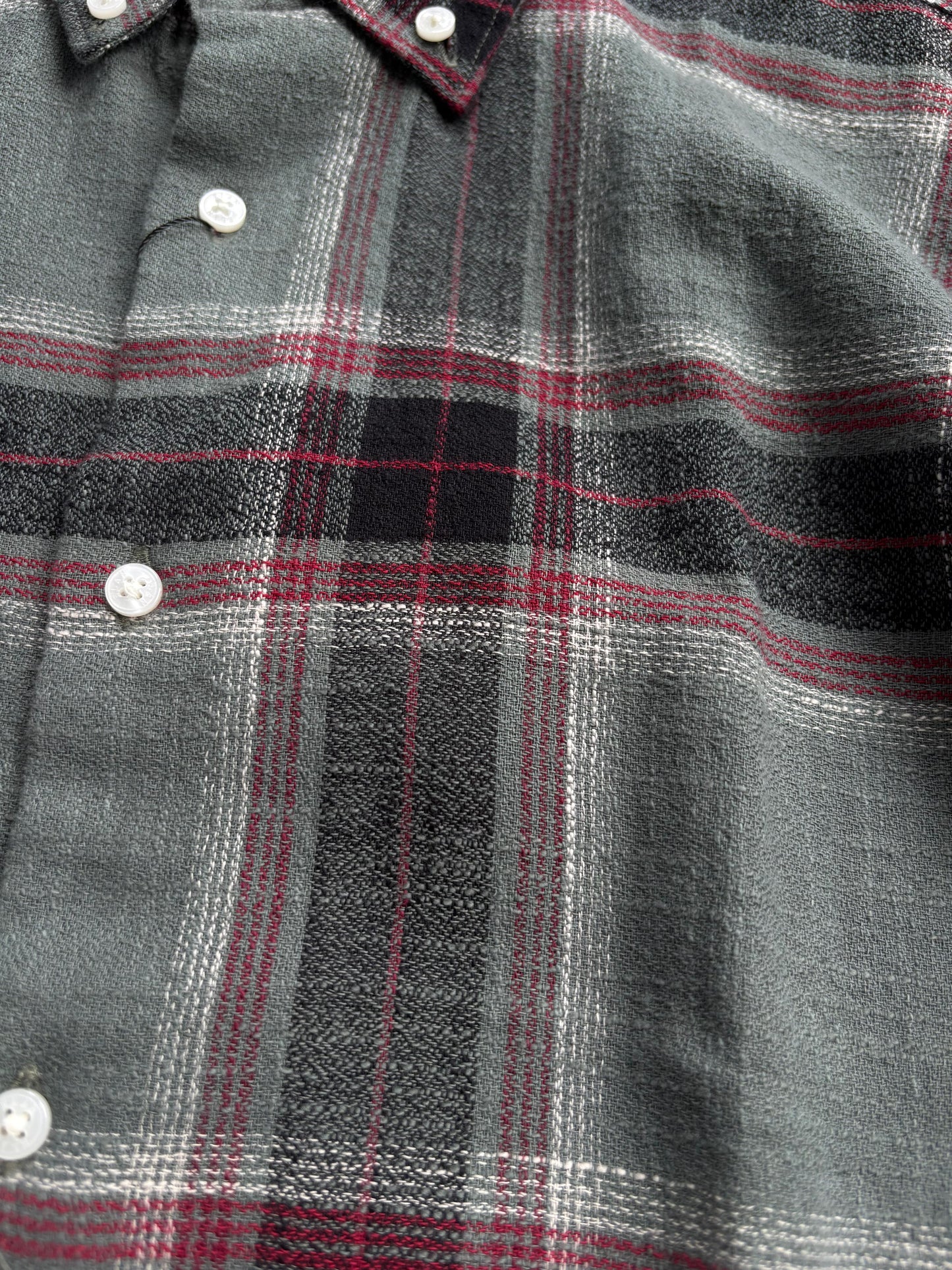 GREEN IMPORTED FLANEL CHECKED SHIRT