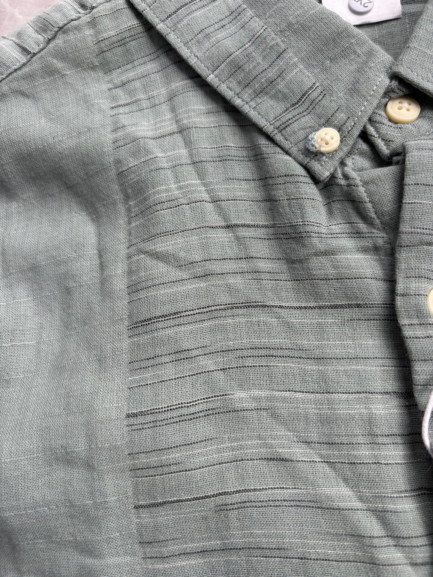 GREEN IMPORTED LINEN SHIRT