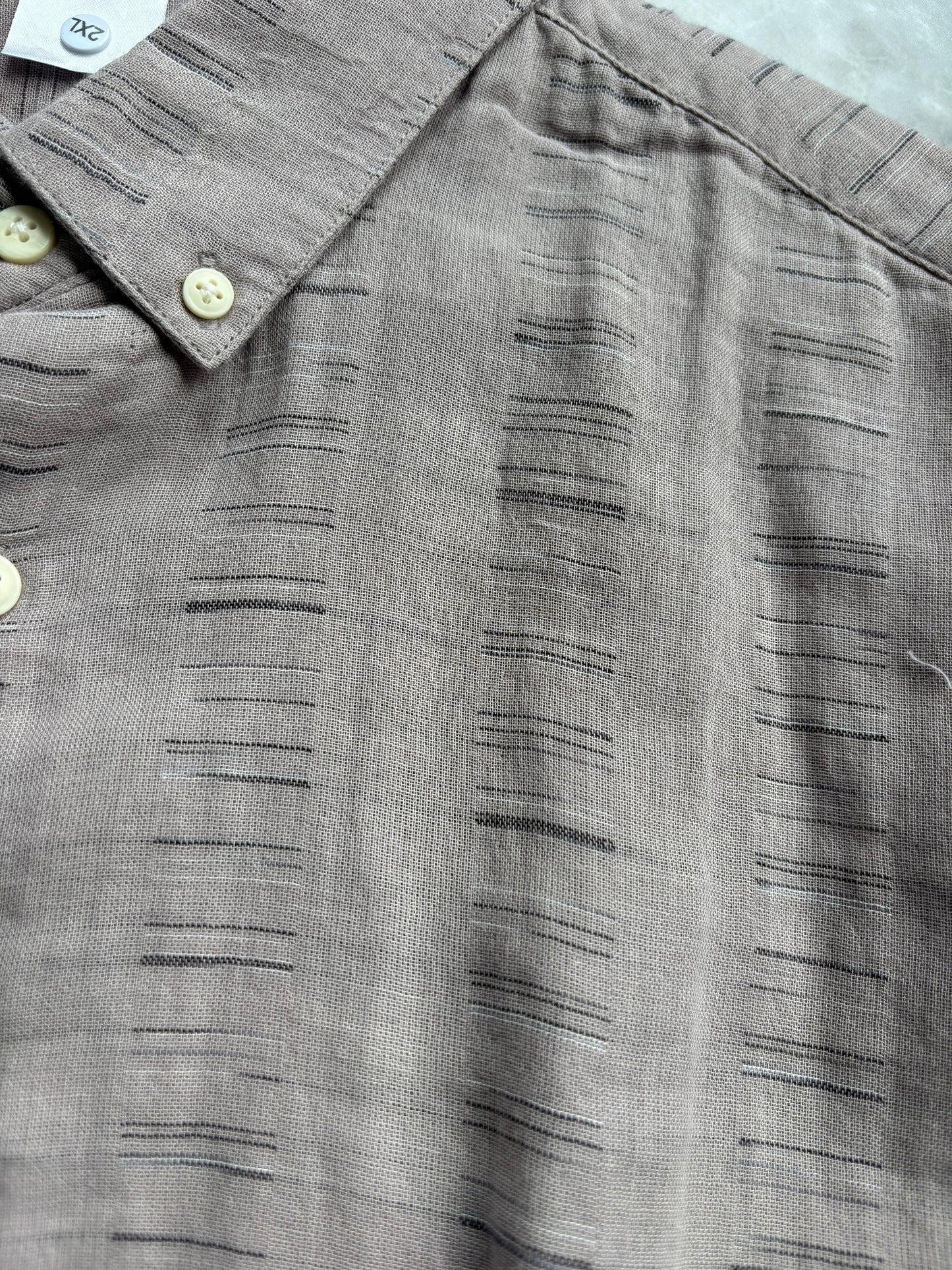 LIGHT BROWN IMPORTED LINEN SHIRT
