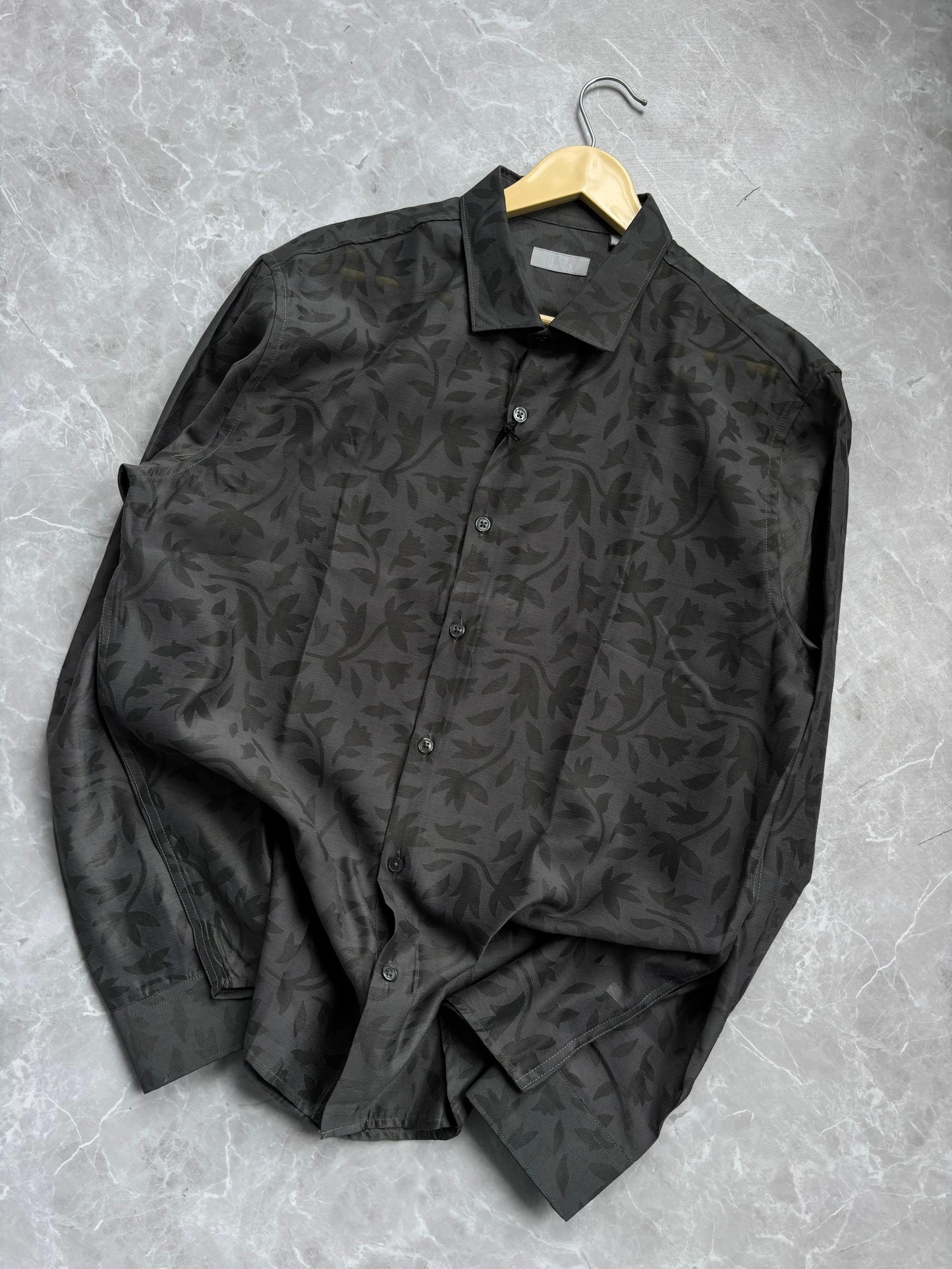 GREEN IMPORTED NETTED SHIRT