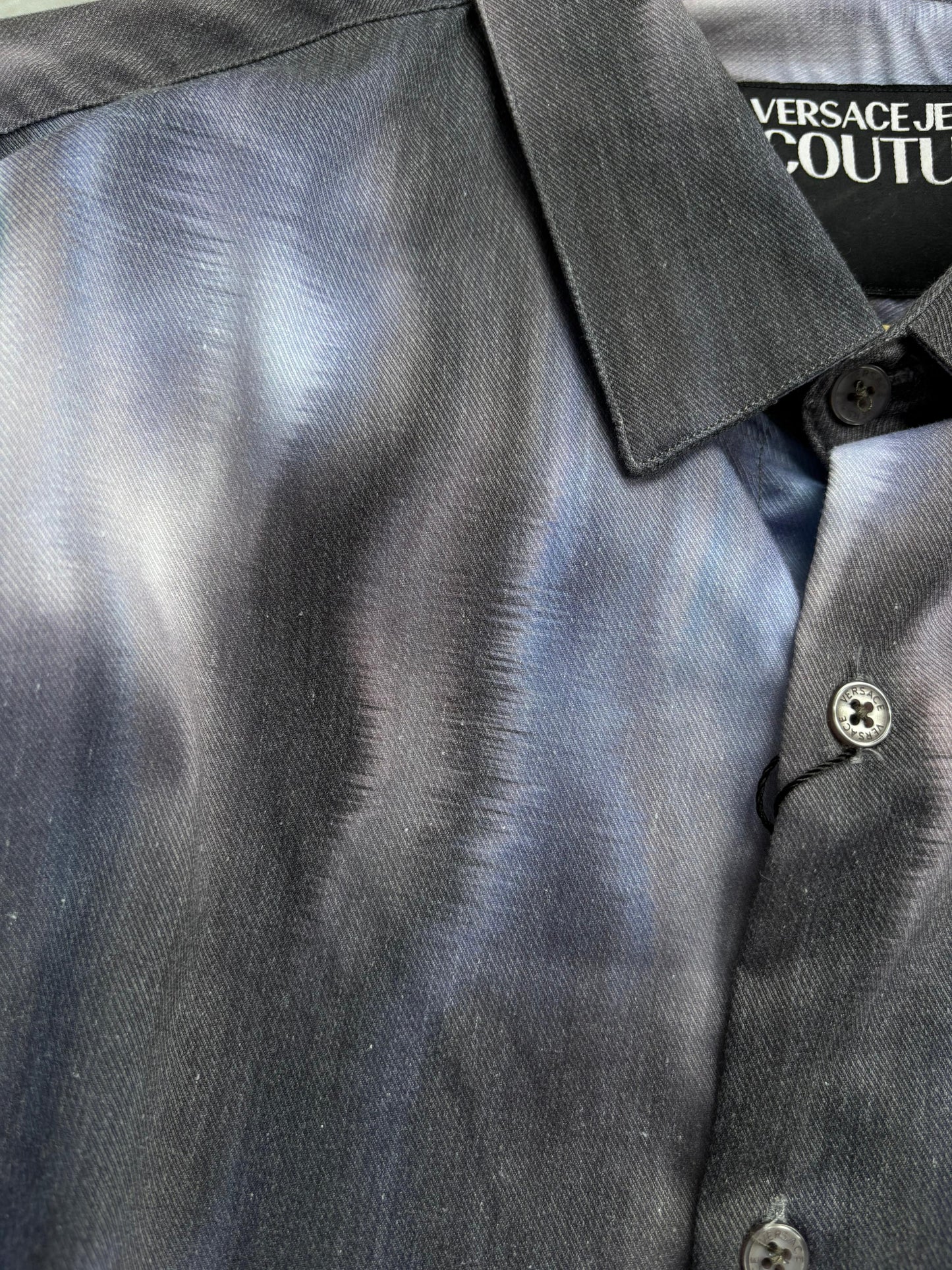 BLUE BLACK IMPORTED PRINTED SHIRT