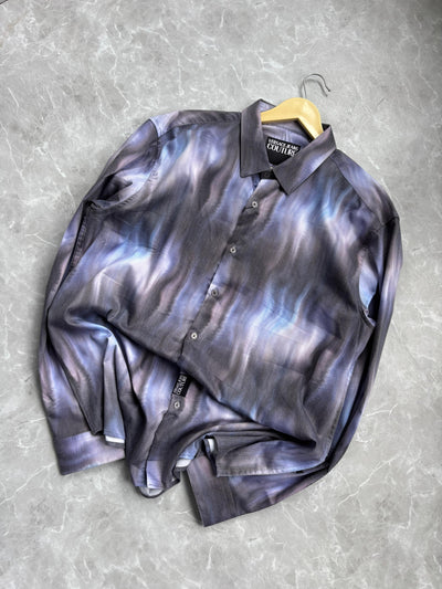 BLUE BLACK IMPORTED PRINTED SHIRT