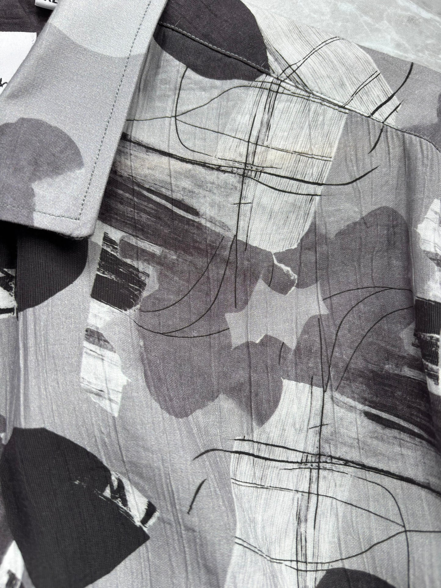 GRAY IMPORTED PRINTED SHIRT