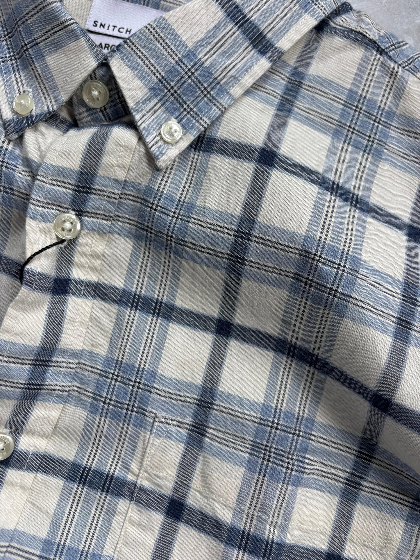 BLUE FLANEL CHECKED SHIRT