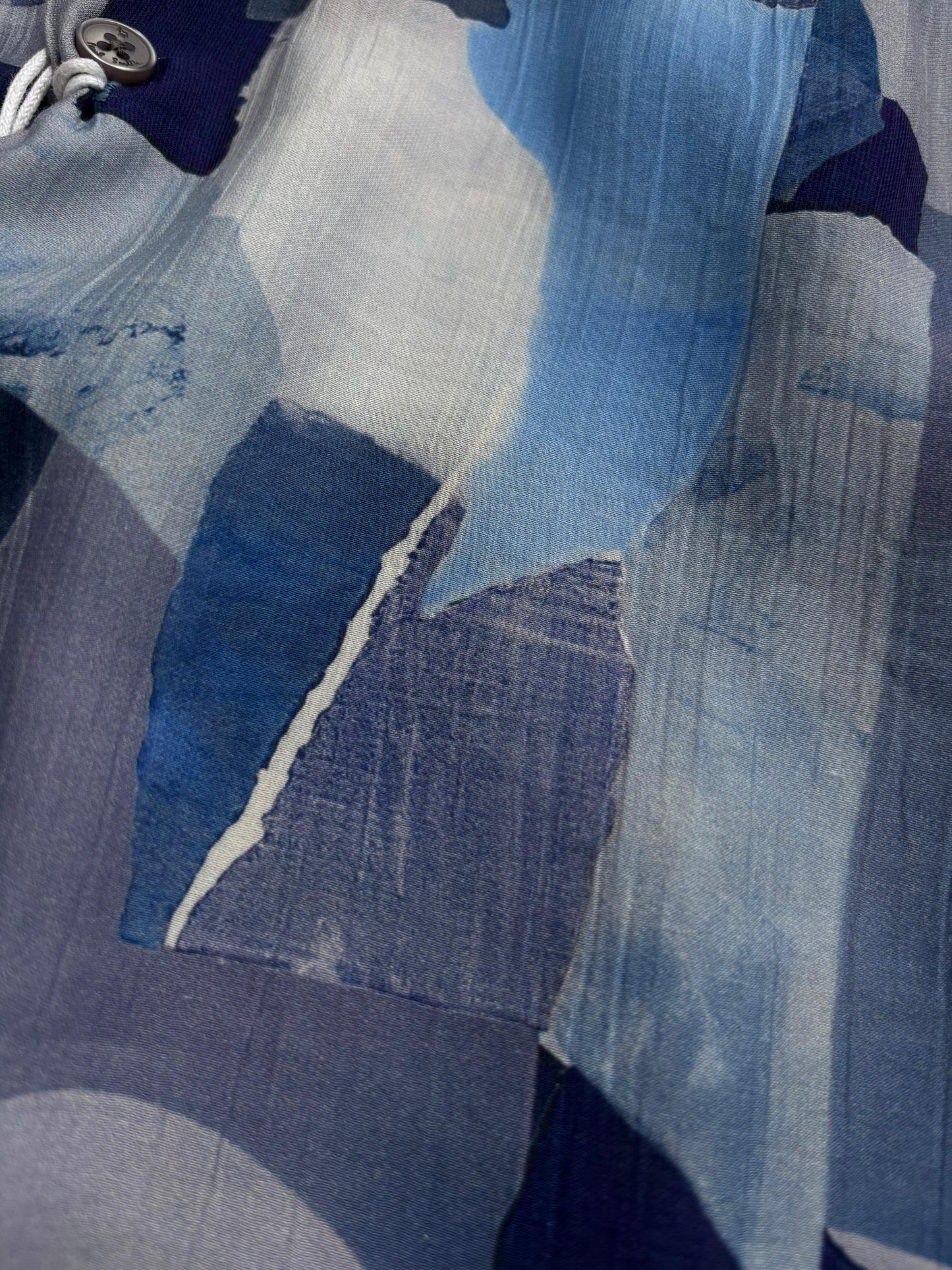 BLUE IMPORTED PRINTED SHIRT