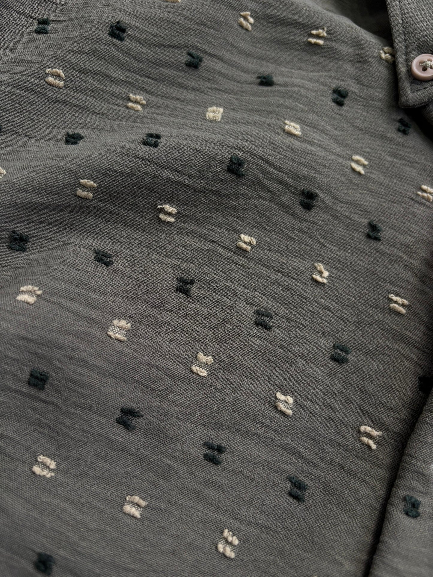 GREEN IMPORTED CRUSHED SHIRT