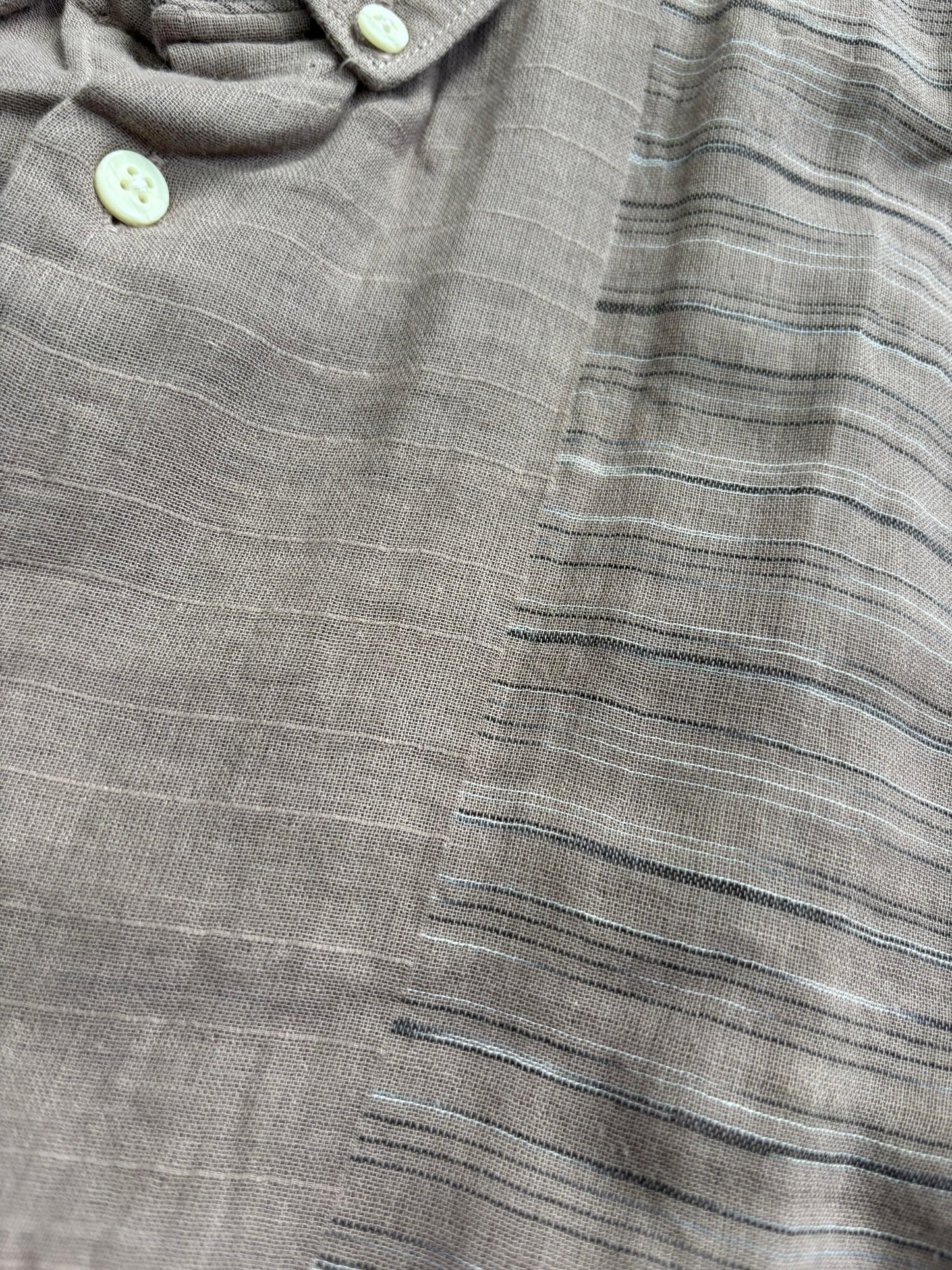 BROWN IMPORTED LINEN SHIRT
