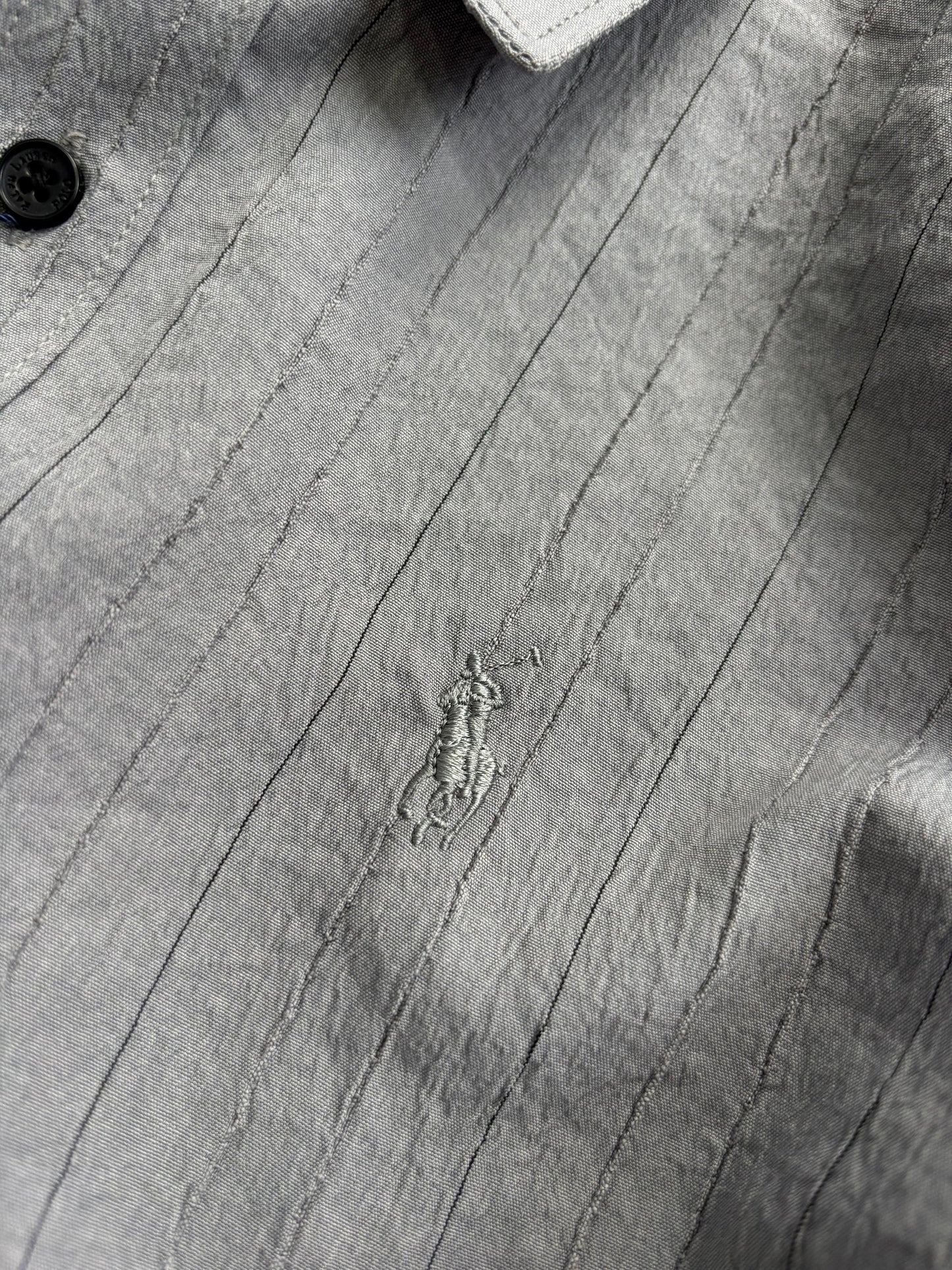 GRAY IMPORTED STRIPE SHIRT