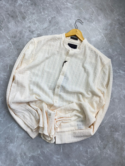 BEIDGE IMPORTED MANDRAIN COLLAR SHIRT