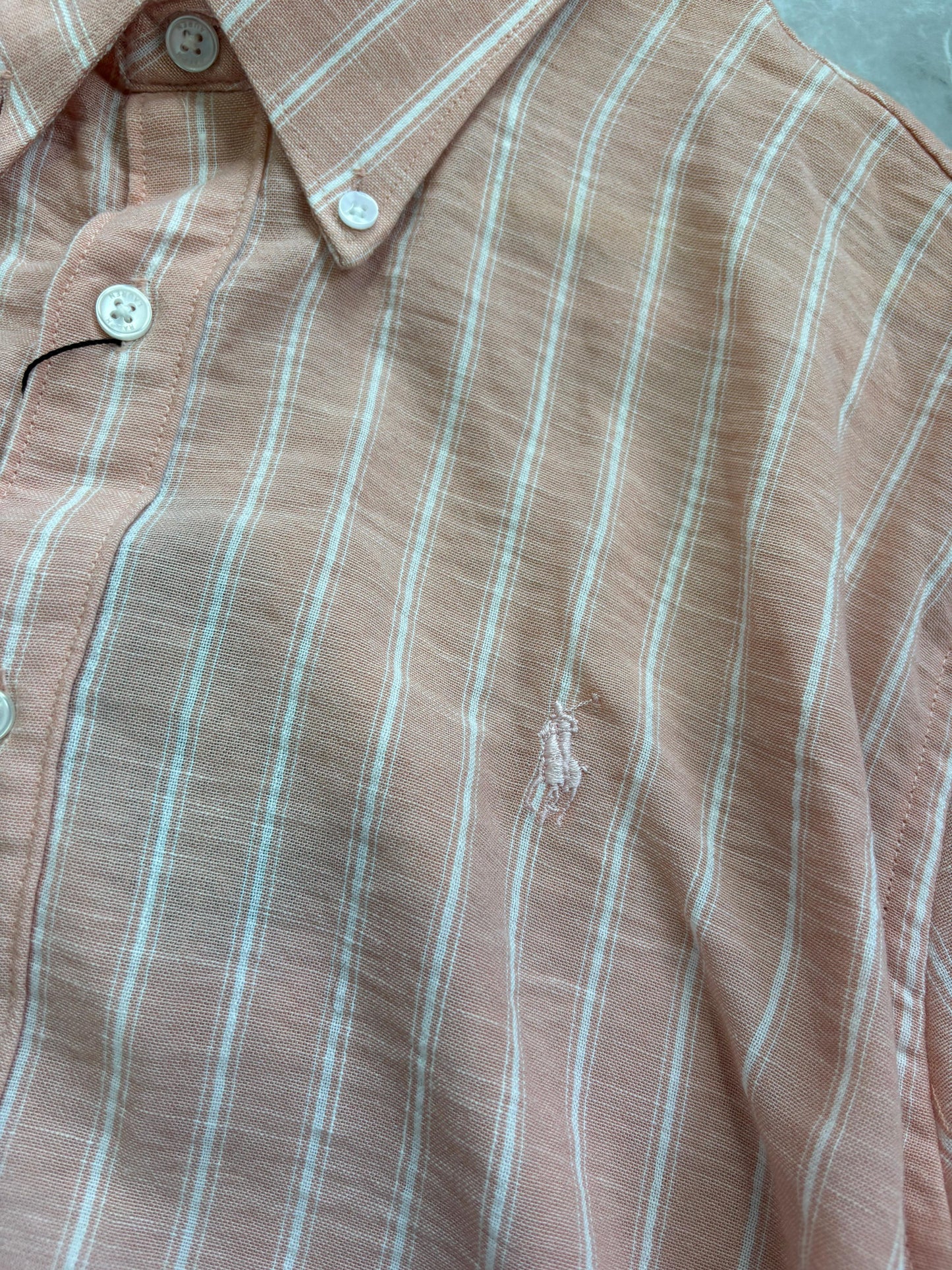 PINK IMPORTED STRIPE SHIRT