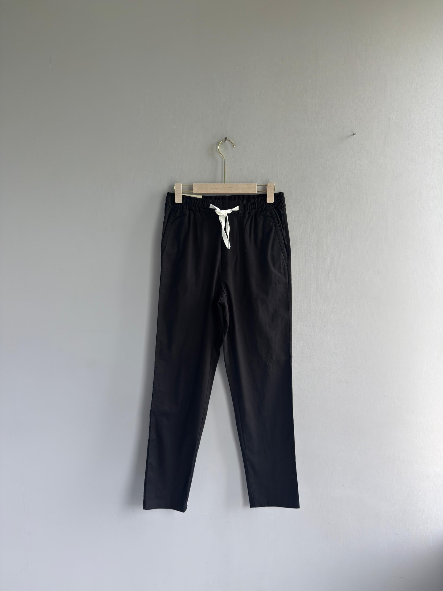 BLACK LINEN TROUSERS