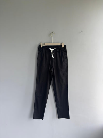 BLACK LINEN TROUSERS