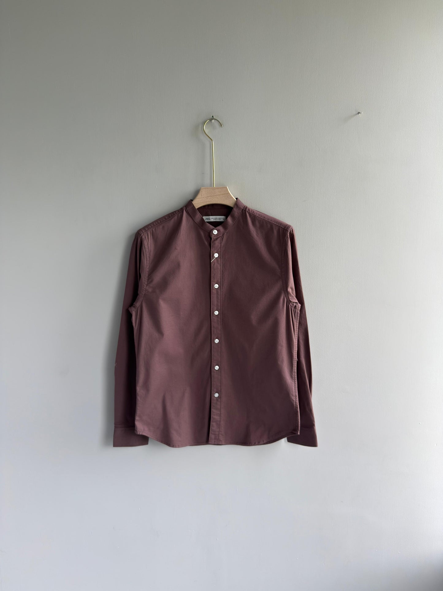 DARK LAVENDER MANDRIAN OXFORT SHIRT