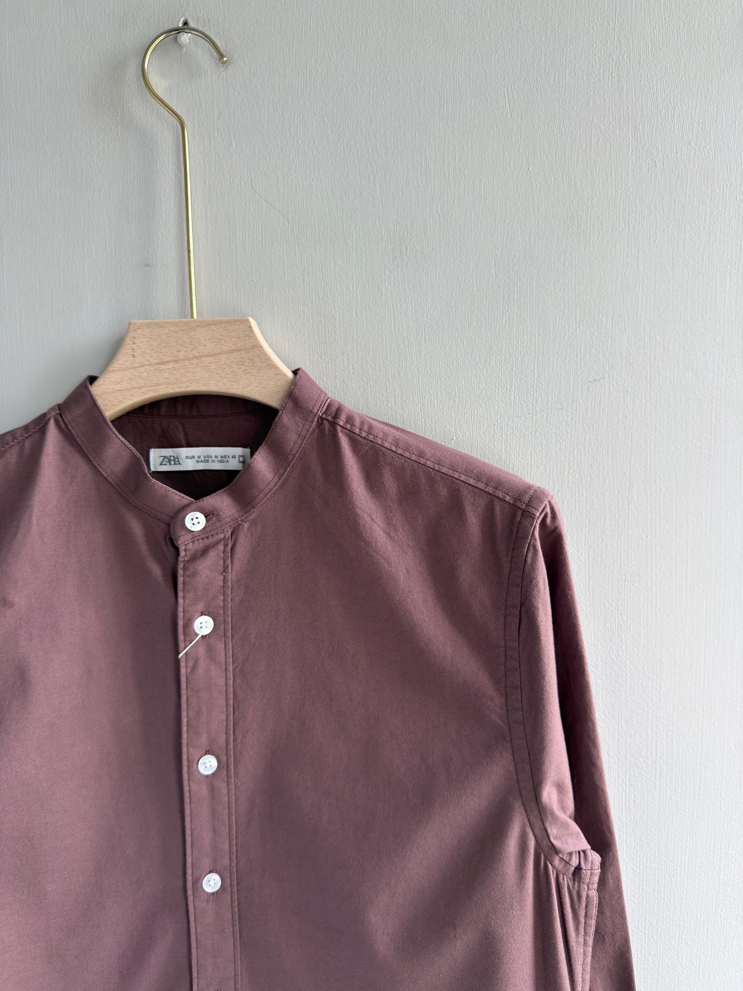 DARK LAVENDER MANDRIAN OXFORT SHIRT