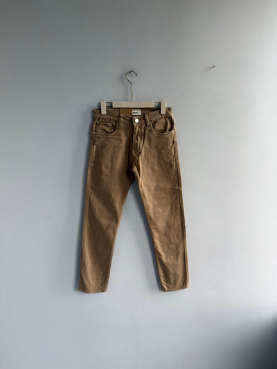 BEIDGE DENIM TROUSERS