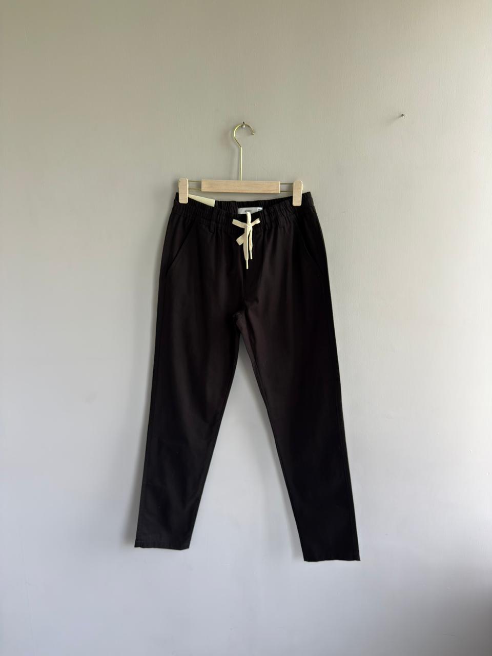 BLACK LINEN TROUSERS