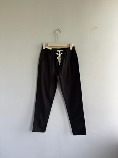 BLACK LINEN TROUSERS