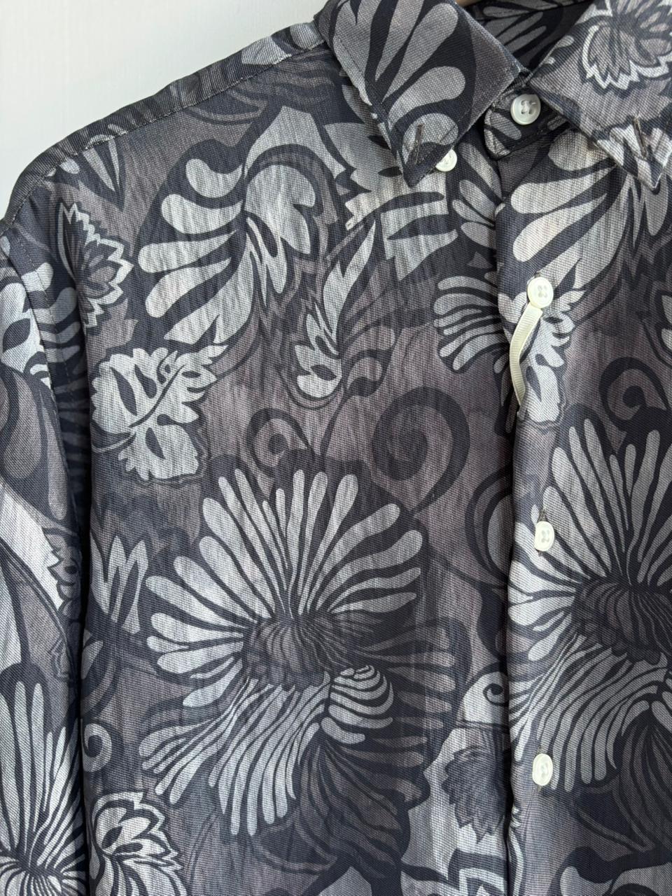 BLACK FLORAL IMPORTED PRINTED SHIRT